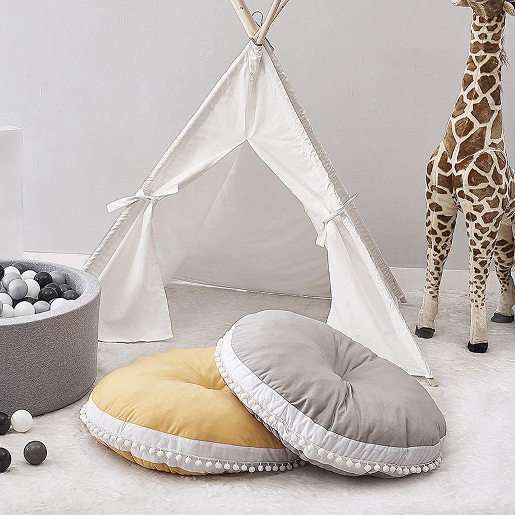 Kishome Large Floor Cushion Seating Circle Kids Floor Pillow for Children