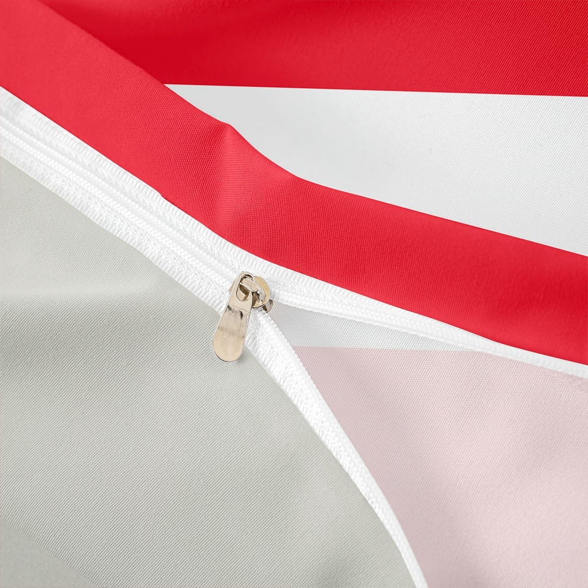 Feelyou Austrian Flag Duvet Cover Full Size Austria Bedding Set for Boys Girls World Countries Comforter Cover International Flag Bedroom Decor 3Pcs