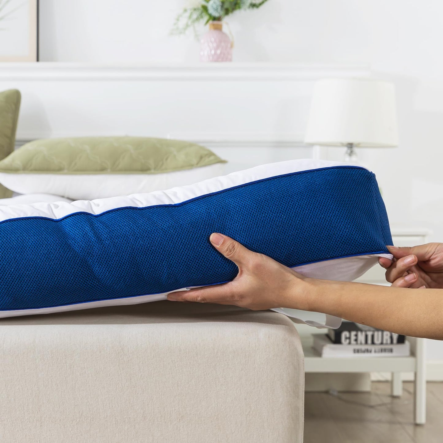 WhatsBedding 5 Inch Twin Mattress Topper for Back Pain Relief, Filled with Breathable & Soft Memory Foam Pillow Top,4 Elastic Straps