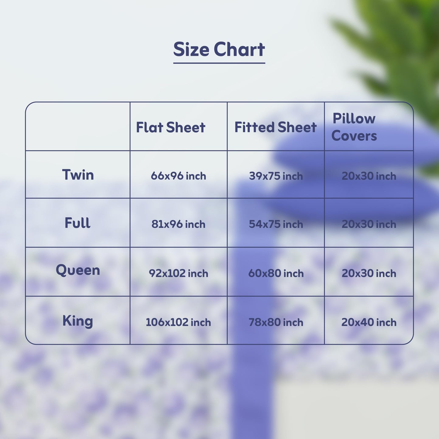 Dreamology Queen Sheet Set,4 Pieces Microfiber Sheet, Printed Sheet Set with Solid Cuffed Detail, Includes 1 Flat Sheet,1 Deep Pocket Fitted Sheet and 2 Pillowcases, Queen Bed Sheets (Purple Blossom)