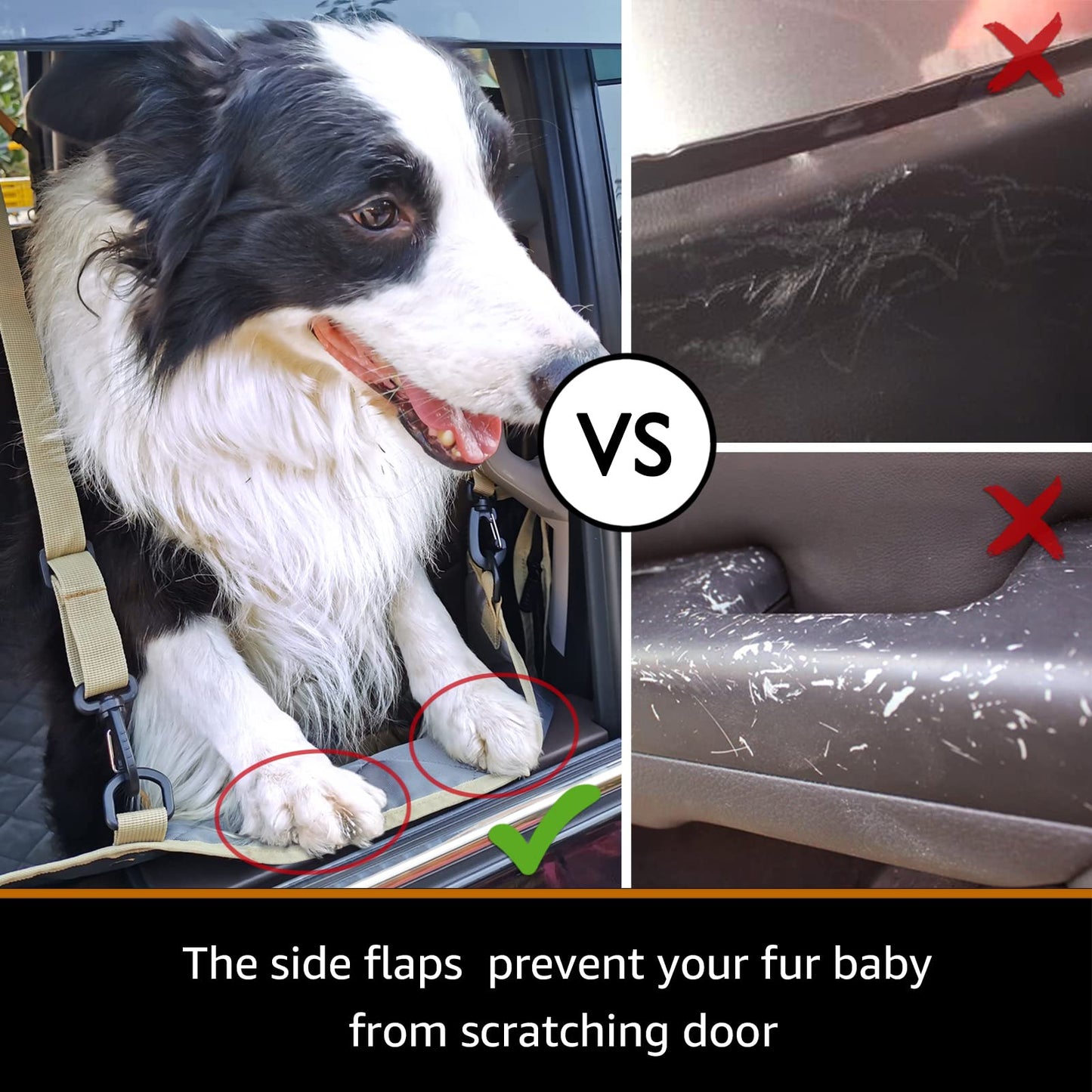 iBuddy Truck Seat Cover for Dogs with Flip-Up Rear Seats 100% Waterproof Heavy Duty Pet Floor Hammock with Mesh Visual Window Senior Dog Friendly & Nonslip Fits Ford F150,F250 RAM 1500,Silverado