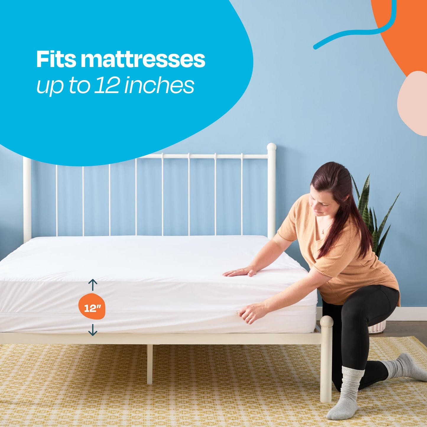 Linenspa Encasement Waterproof Mattress Protector — Zippered 360°, Cal King