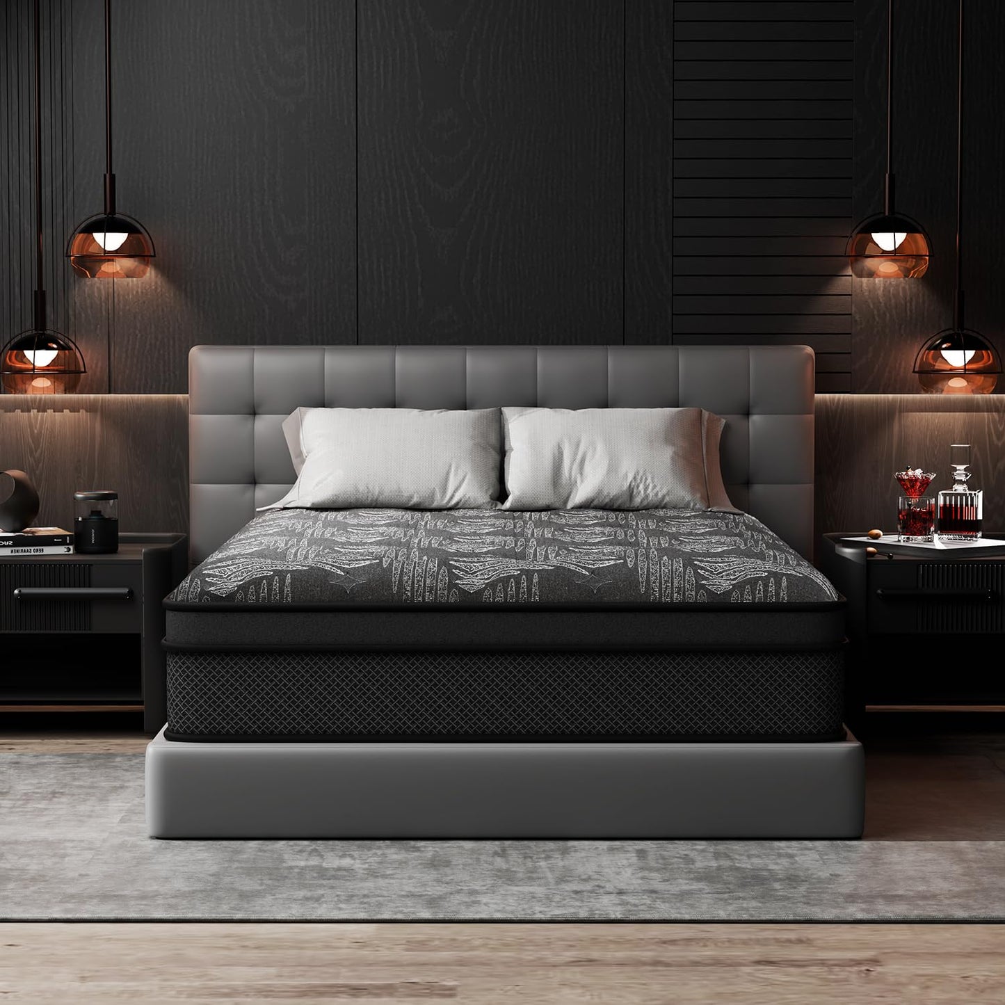 veladream Full Mattress 12 Inch, Hybrid Mattress in a Box, Gel Memory Foam and Pocket Springs, Firm Pressure Relief, Motion Isolation, Breathable Comfort, CertiPUR-US Certified, Fiberglass-Free