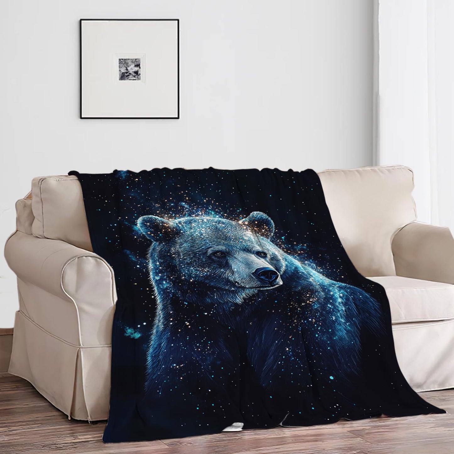 Bear Blanket, Bears Throw Blanket, Bear Gifts, Animal Blankets, Bears Stuff Fleece Flannel Plush for Mann Women Girls Lovers Adults Soft Bedding for Sofa Office Home Decor 40"X50"
