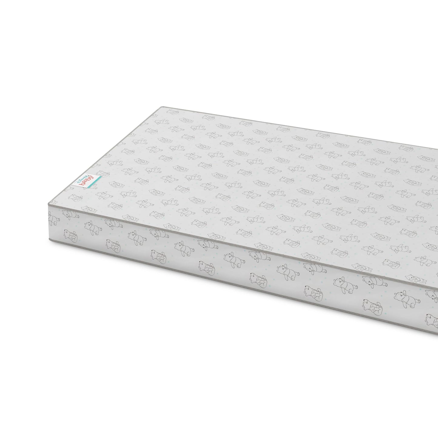 Delta Children - Disney Winnie the Pooh Crib & Toddler Mattress - Dual-Sided - Waterproof - GREENGUARD Gold Certified - Non-Toxic - Lightweight - Made in USA - Sustainable Fiber Core - 52"L x 27.5"W