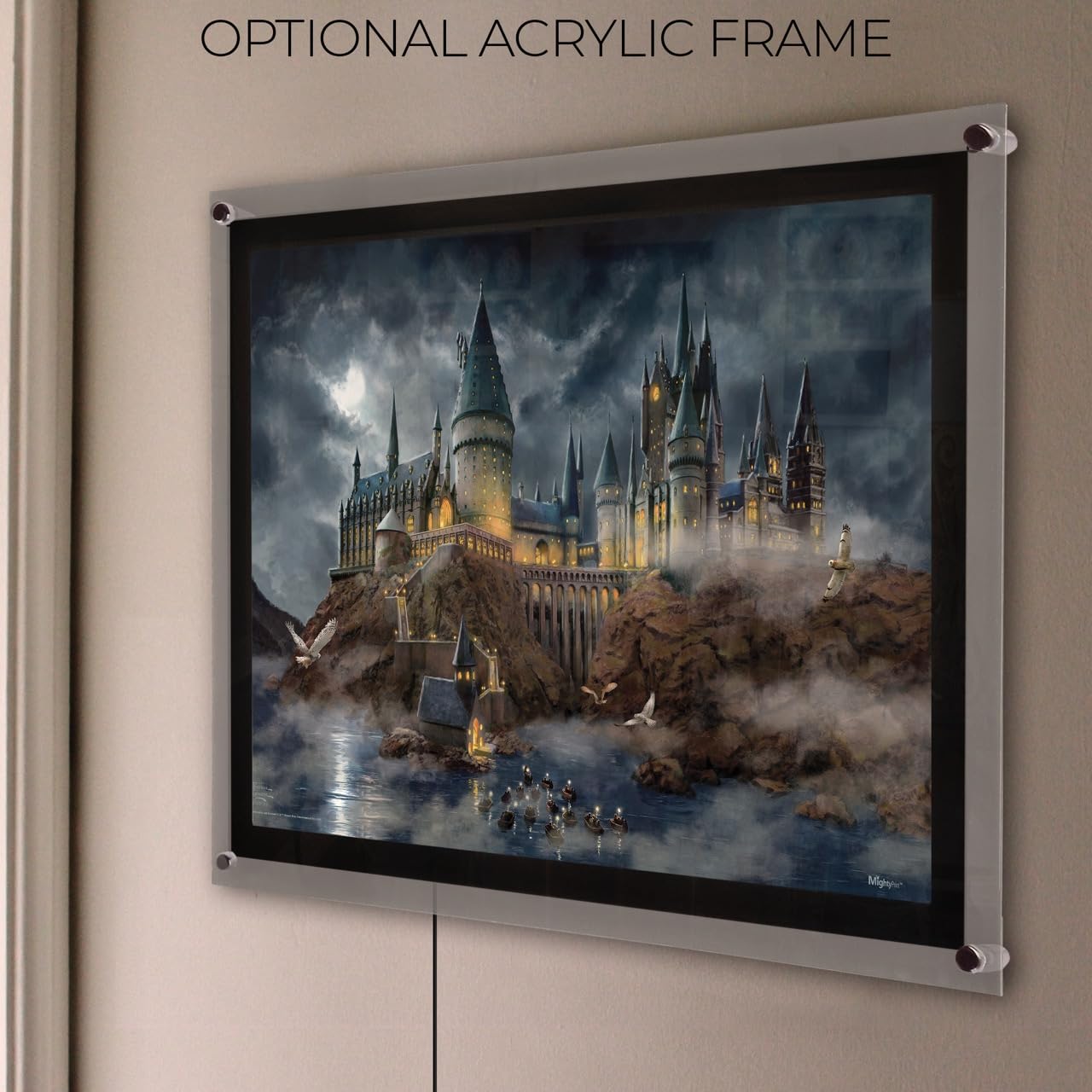 MIGHTYPRINT Harry Potter – Hogwarts Castle – Durable 24” x 17 Wall Art – NOT Made of Paper – Officially Licensed Collectible MP24170997