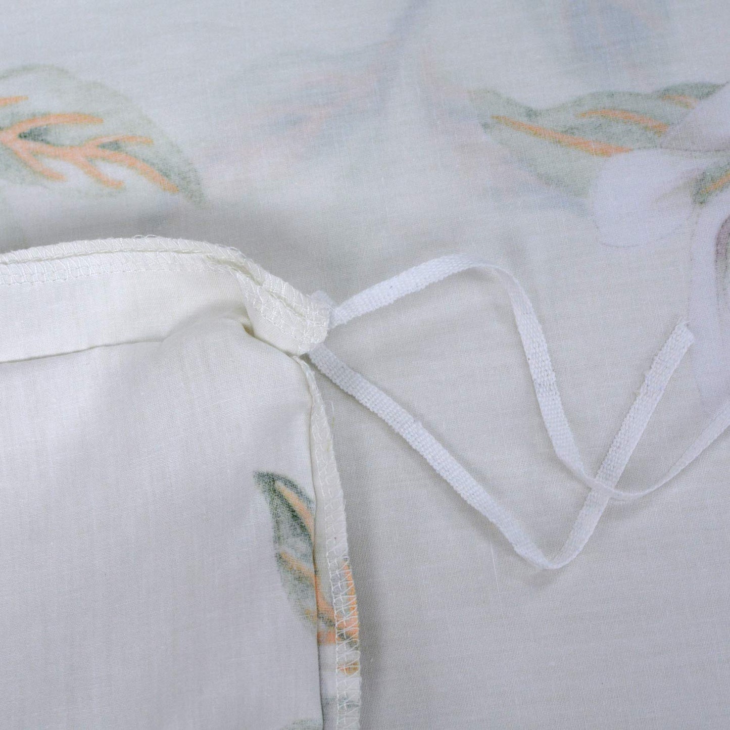 FADFAY White Floral Duvet Cover Set 100% Cotton Farmhouse Bedding with Hidden Zipper Closure 3 Pieces, 1duvet Cover & 2pillowcases,King/California King Size