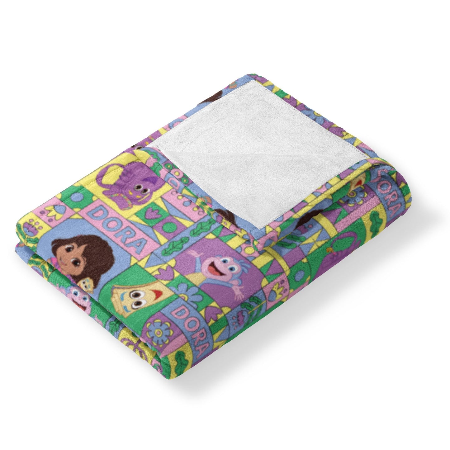 NORTHWEST Dora The Explorer Vamos Silk Touch Throw Blanket, Soft Fleece, Cartoon Character, 40 x 50 inches