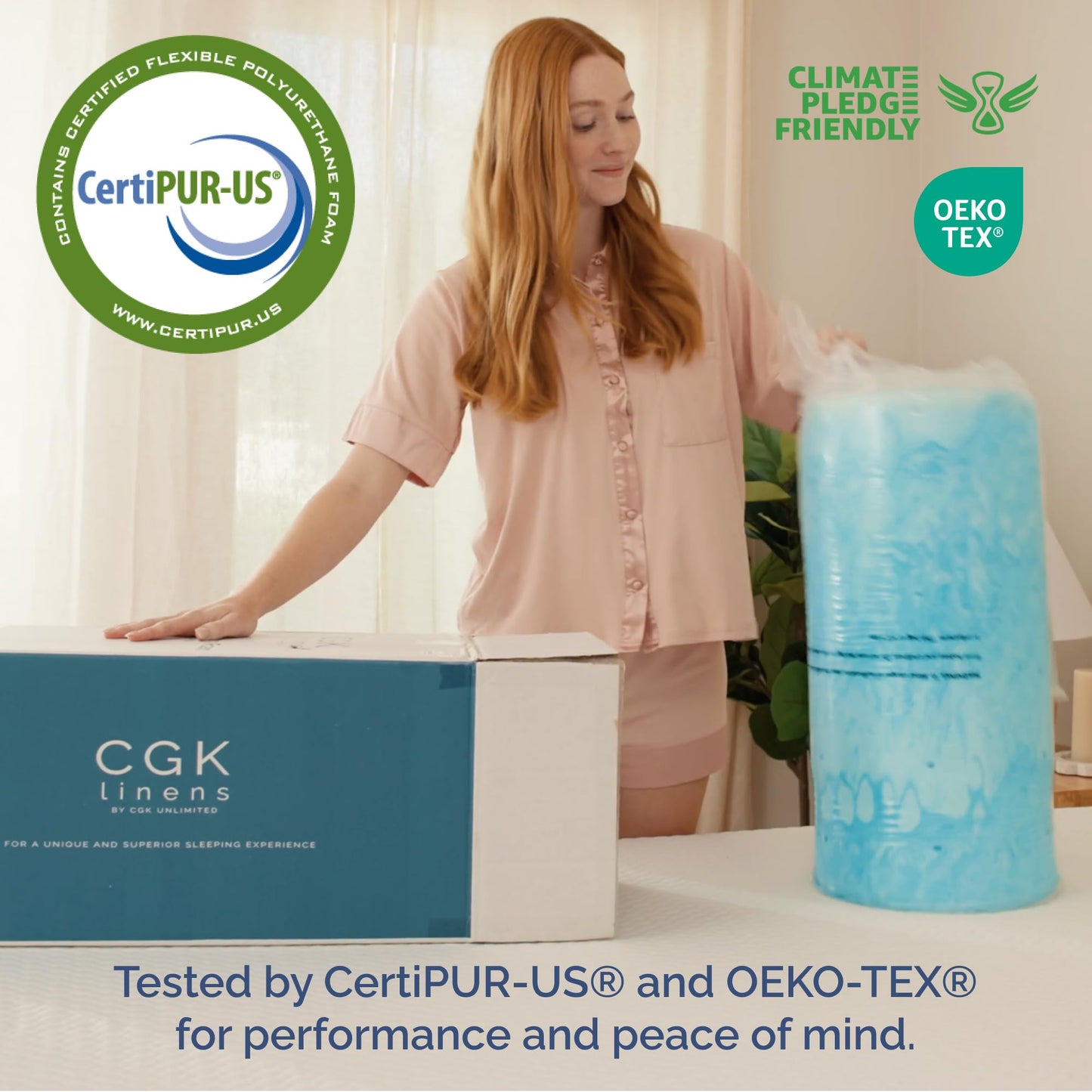 2 Inch Twin Memory Foam Mattress Topper - Cooling Gel Infused Bed Topper - Soft Ventilated Mattress Pad for Pressure Relief & Pain-Free Sleep - CertiPUR-US & Oeko-TEX