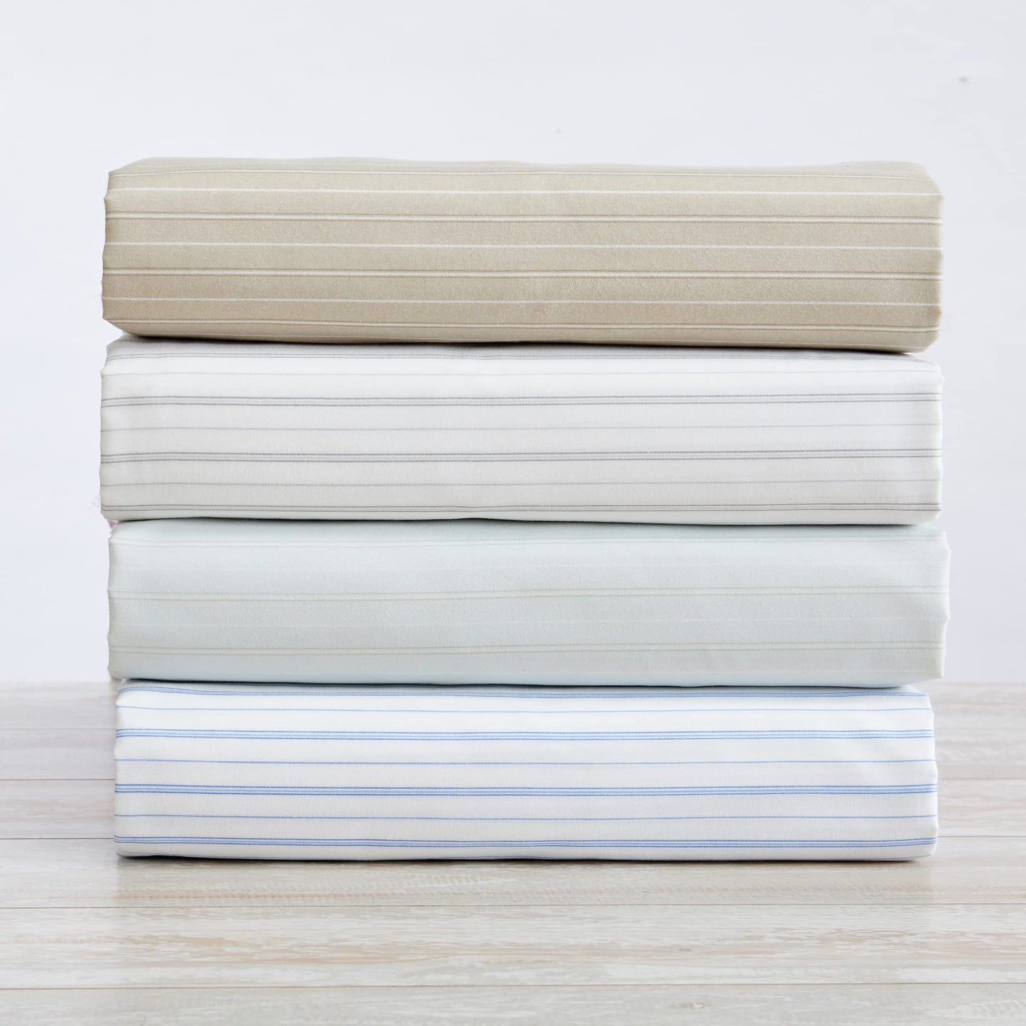 3-Piece Twin Microfiber Sheet Set - Ultra-Soft, Brushed Striped Bedding Sheets & Pillowcases - Wrinkle & Fade Resistant, All-Season Bed Sheets for Bed (Twin, Dark Grey)
