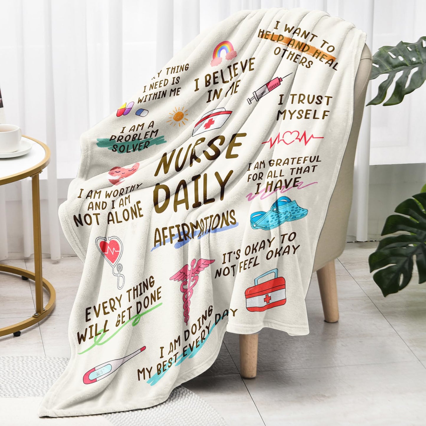 Stelogiift Nurse Gifts for Women Blanket 60" x 50" - Nurse Appreciation/Week/Day Gift, Graduation/Birthday/Present for Nursing Student/Practitioner, Nurses Practitioner, RN Nurses, LPN