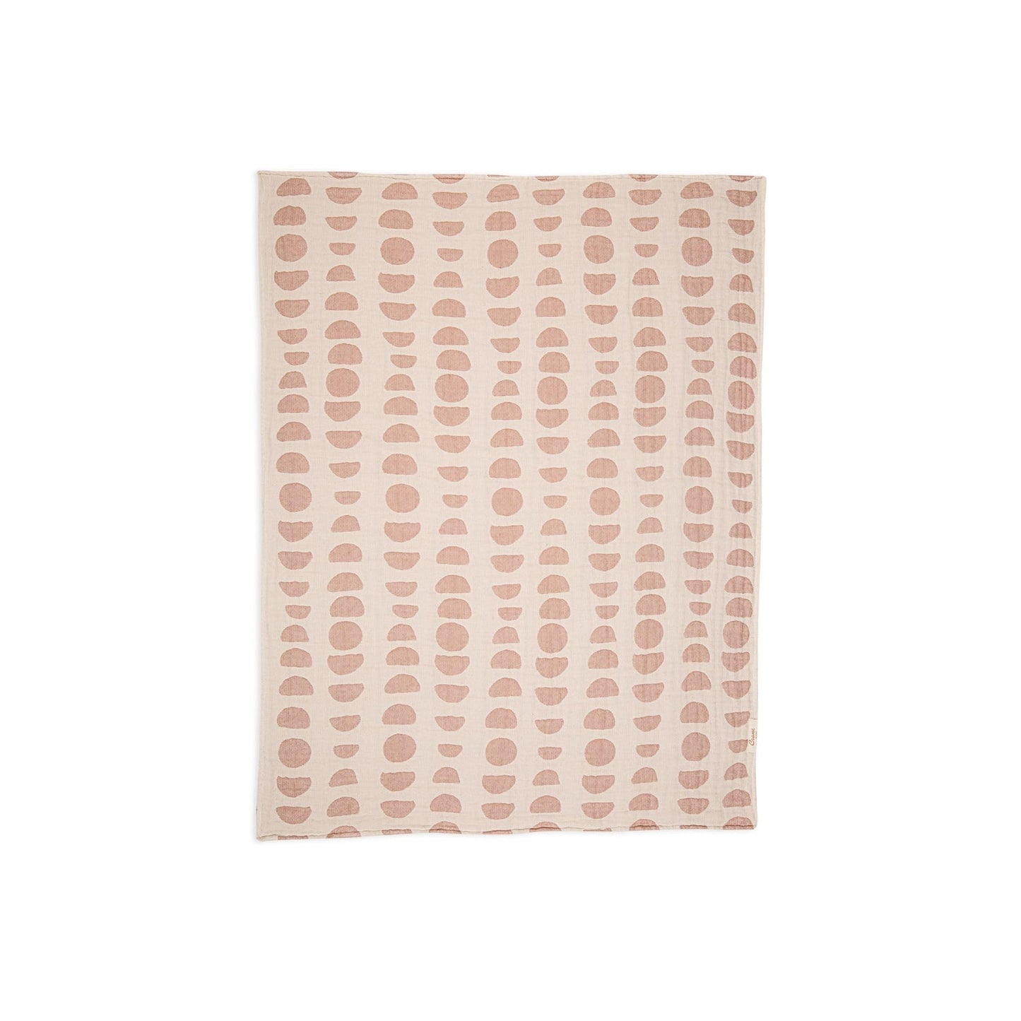 Crane Baby Blanket, Soft Cotton Jacquard Nursery and Stroller Blanket for Boys and Girls, Copper Moon Phase, 30” x 40”