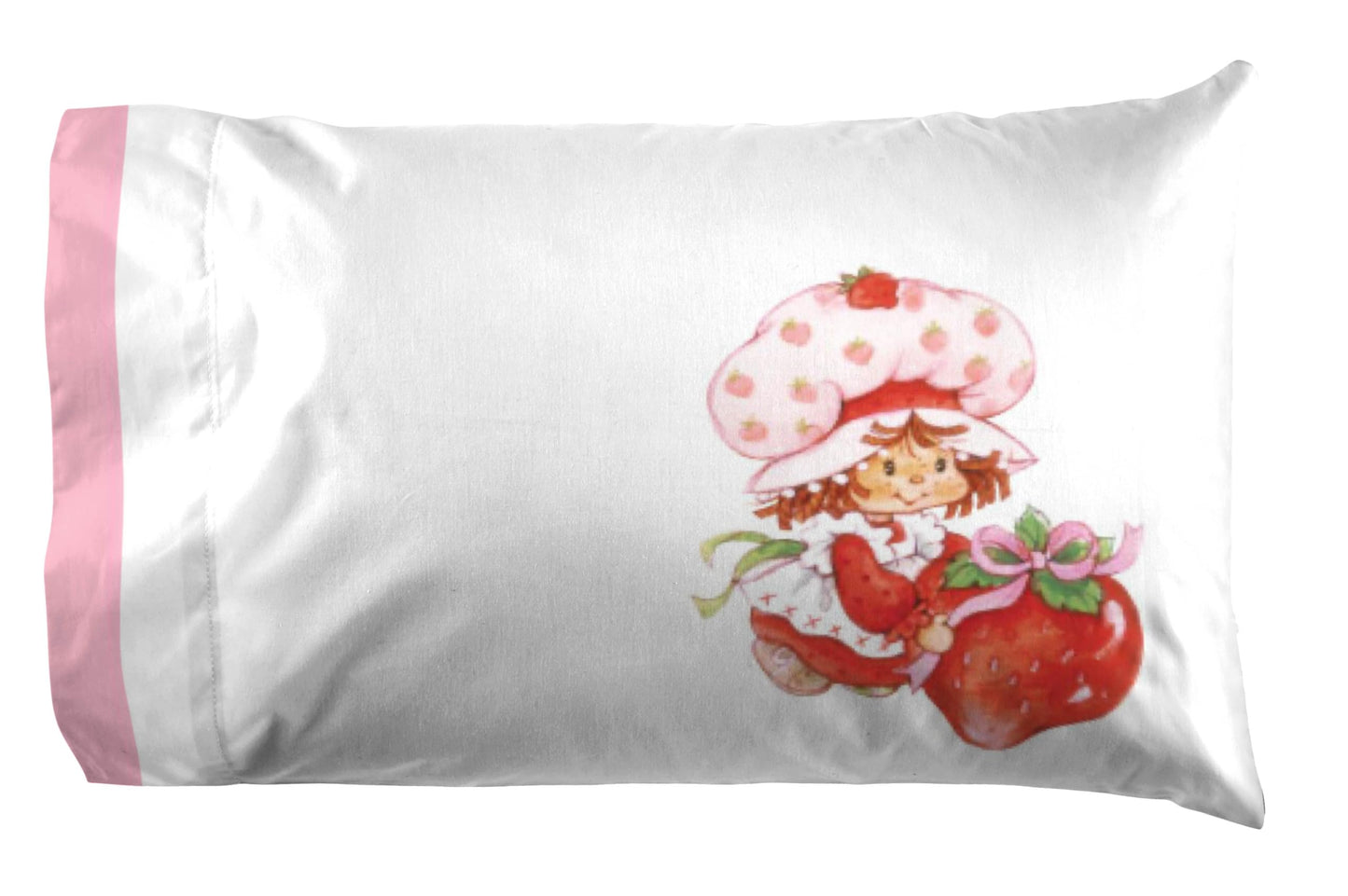 Jay Franco Strawberry Shortcake Juego de sábanas tamaño individual, ropa de cama de 3 piezas para niños, de microfibra súper suave, incluye funda de almohada reversible