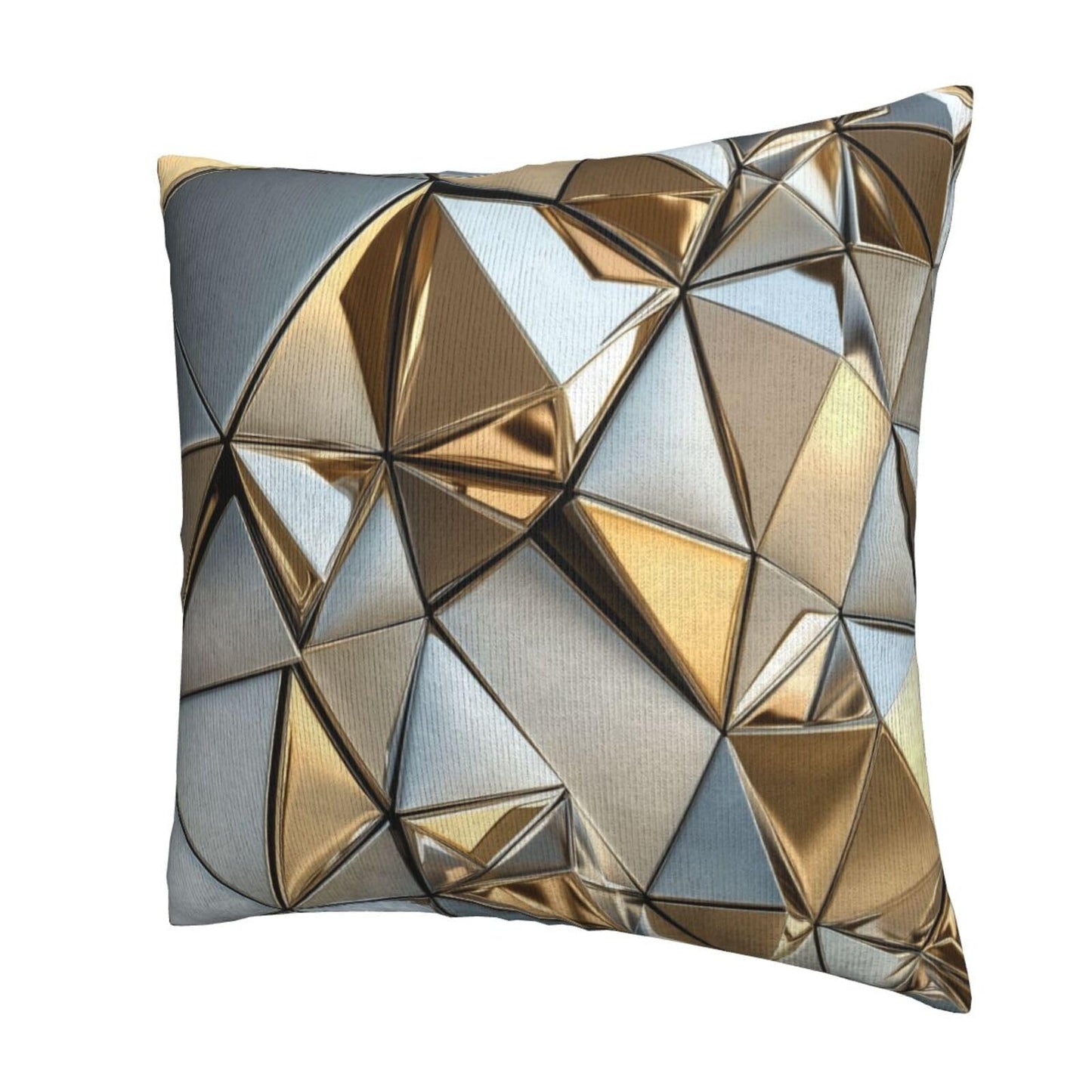 Droerfes Geometry Gold Abstract Throw Pillow Covers Set of 2 Couch Pillow Case Decoration Cushion Covers for Sofa Home Living Room Bedroom Outdoor 18X18 Inch