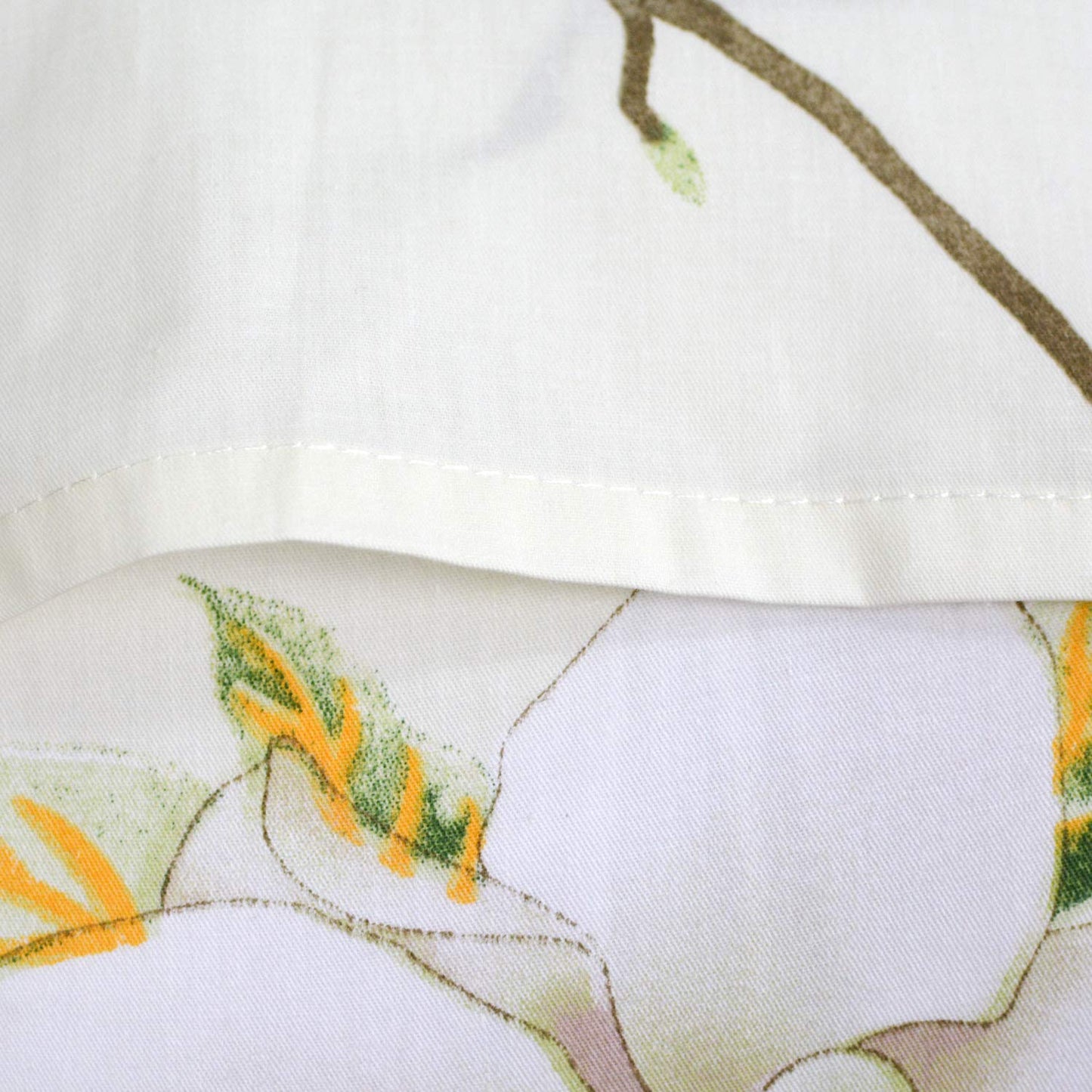 FADFAY White Floral Duvet Cover Set 100% Cotton Farmhouse Bedding with Hidden Zipper Closure 3 Pieces, 1duvet Cover & 2pillowcases,King/California King Size