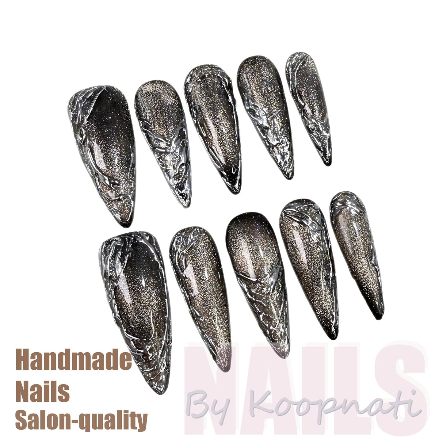 Handmade Press On Nails Short Almond White Homemade Press On Nails French Tip With 3D Design Fake Nail Art For Women M