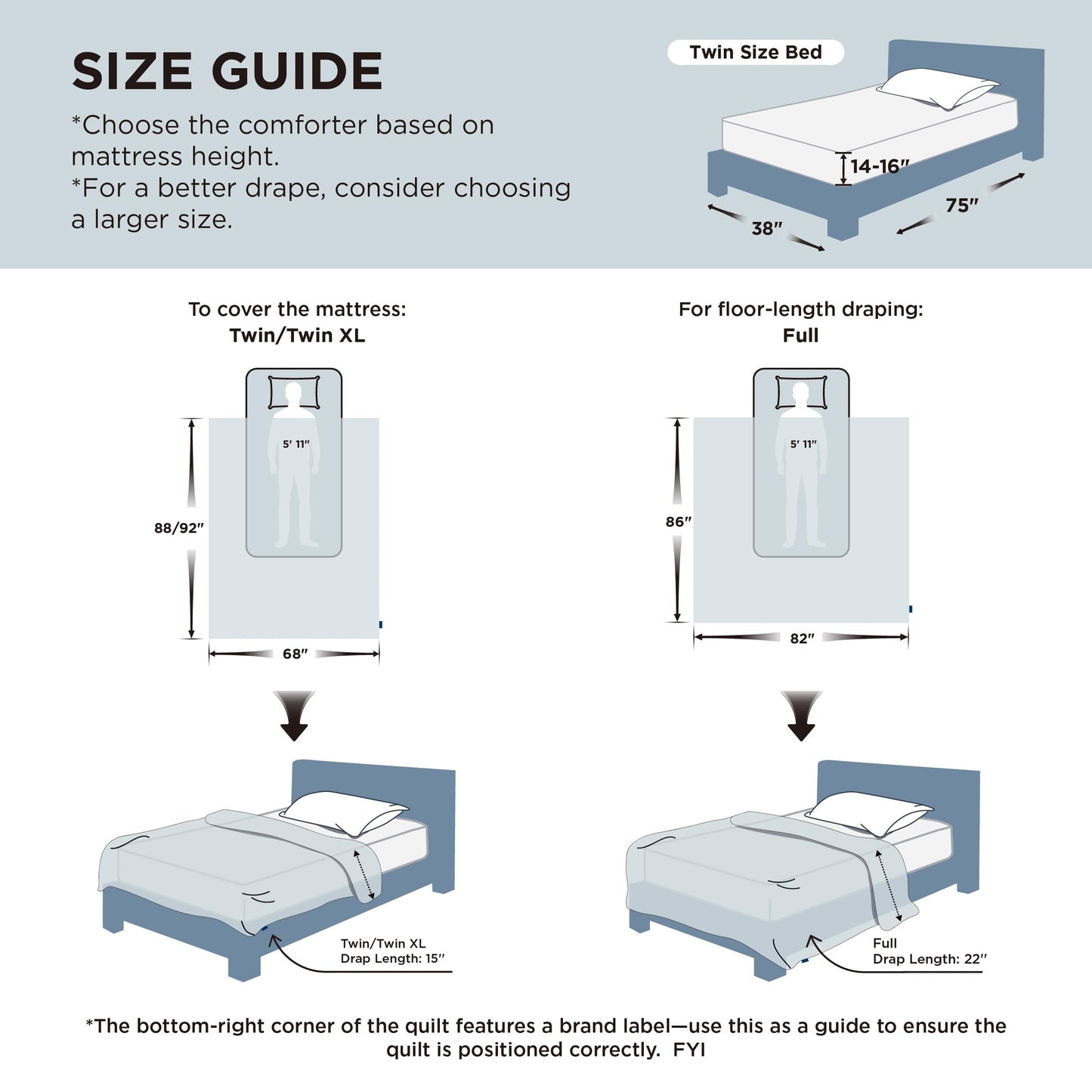 Bedsure Cooling Comforter Twin - Cooling Blankets for Hot Sleepers, Lightweight Comforter for Summer with Dual-Sided Cool Tech, Soft Breathable Cold Blanket for Sleeping, Grey, 68x88 Inches
