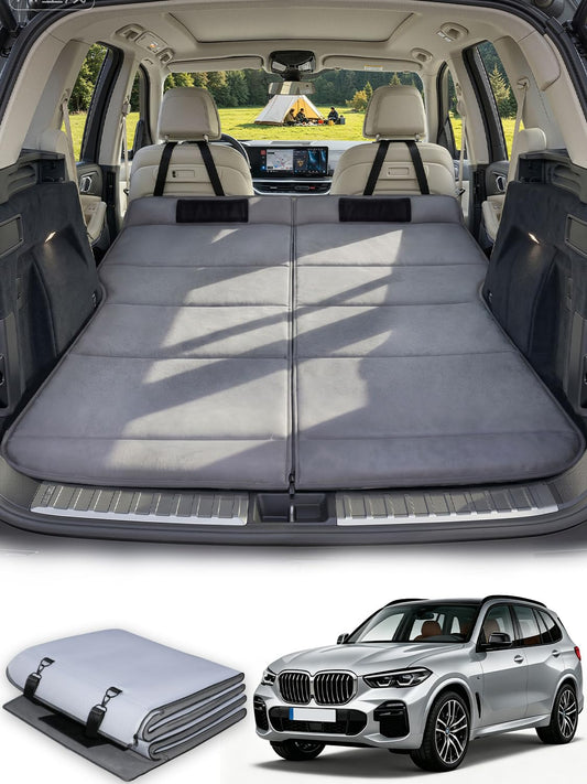 SXMMXS Car Camping Mattress for BMW X5, No Inflation Needed, Foldable Foam Trunk Bed, SUV Air Mattress Alternative for Travel Sleeping, Ideal for Camping Essentials and Road Trips, Gifts for Guys