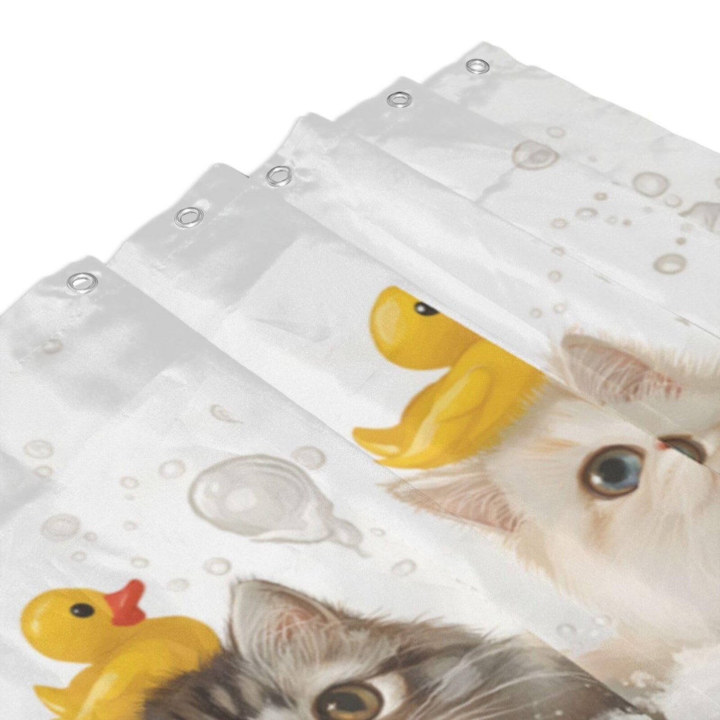 HEILIVIO Shower Curtain Cut cat Waterproof Fabric Stylish Durable Bathroom Decor,Quick-Dry,60x72inches,Includes Hooks