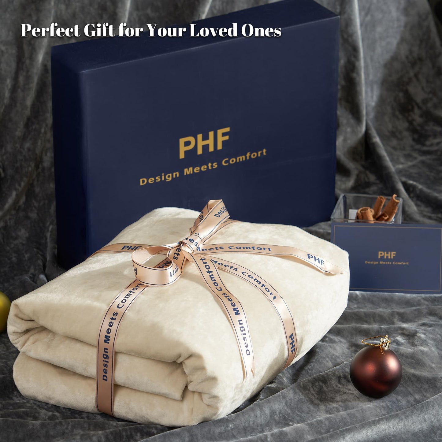 PHF Truly Velvet Fitted Sheet Only Full Size, Luxury Super Soft Cozy Fuzzy Fleece Bottom Sheet, Deep Pocket Up to 16",Strenghth Elastic Band, Suitable for Fall Winter Spring, No Pillowcases, Sand