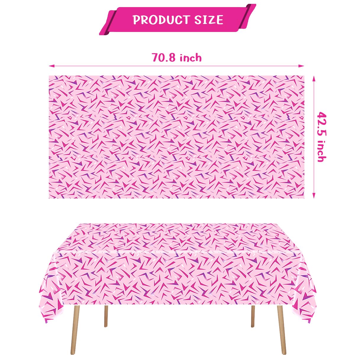YTHKJS 2Pcs Demon Birthday Party Tablecloth Hunter Theme Party Table Decoration Demon Energy Disposable Tablecloths
