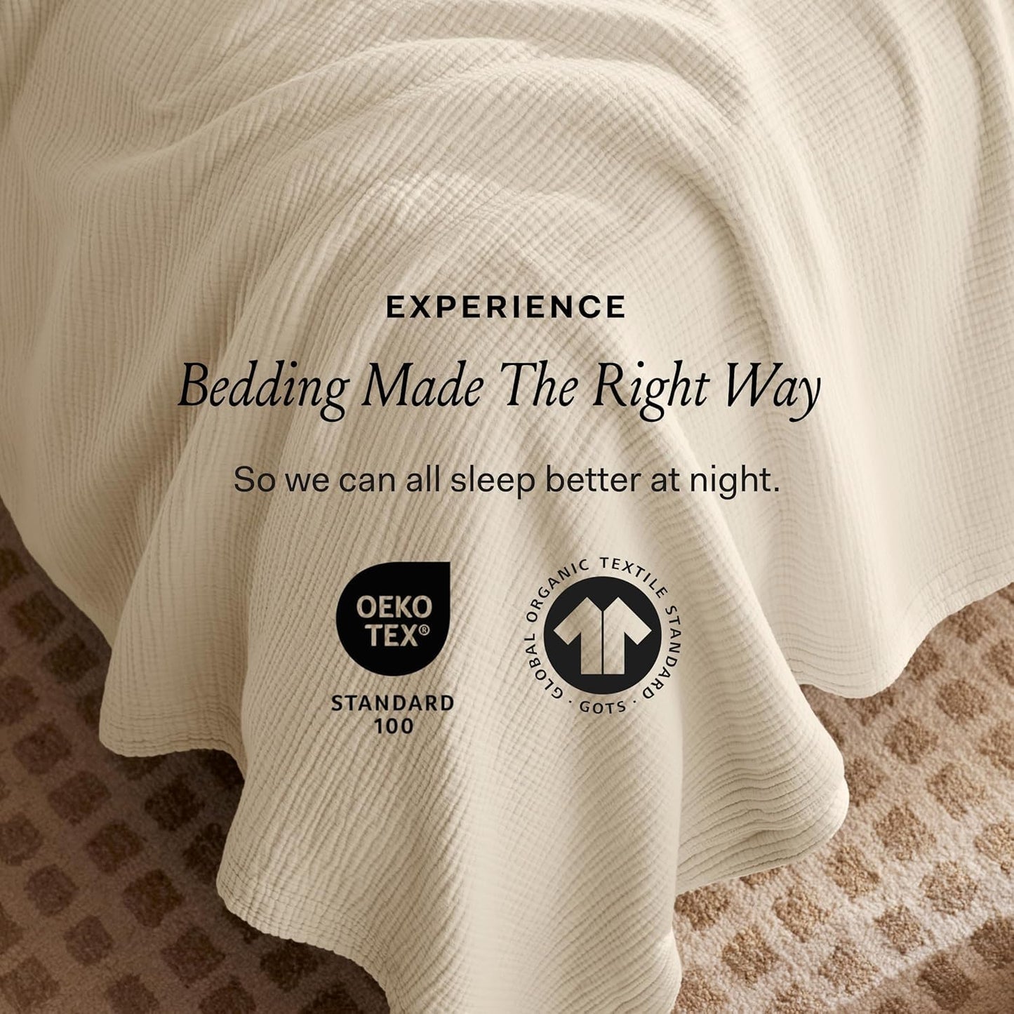 BOLL & BRANCH Dream Bed Blanket - Twin/Twin XL, Coastal Navy - Luxury 100% Organic Cotton - Soft, Lightweight and Breathable - Cloud-Like Touch