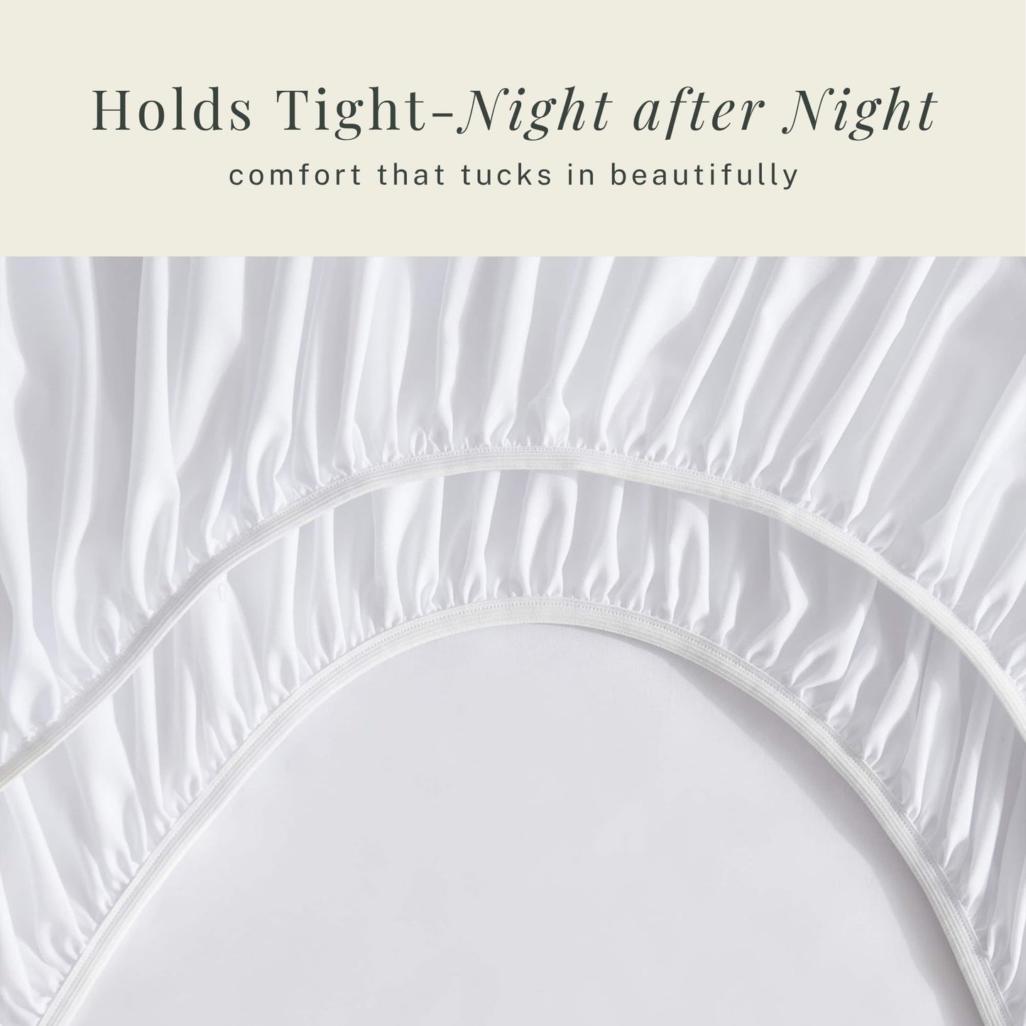 Hearth & Harbor Extra Deep Pocket Queen Sheets Sets - Fits Mattress 18-24 Inches Deep - Extra Deep Pocket Sheets - 6 Piece Queen Size - White