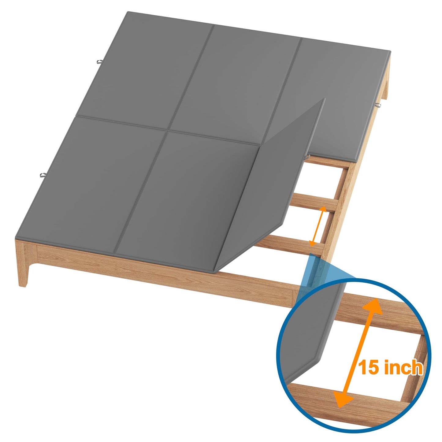 Doletaitan Metal-Frame-Bunkie-Board-Queen-Size (60"X80") for Under-Mattress-Support - Heavy Duty Bed Board Design,Folding, Noise Free, No Sagging
