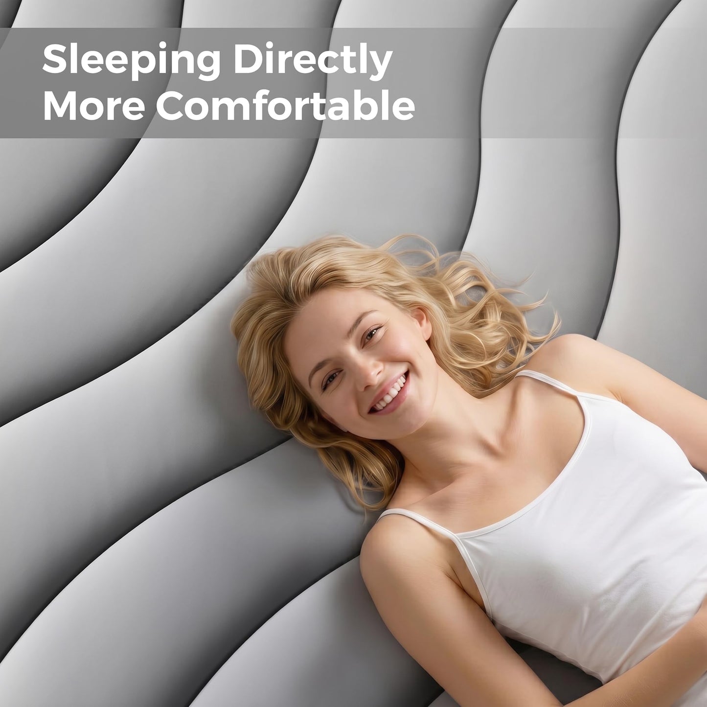 EASELAND Cooling Mattress Pad Queen Size for Hot Sleepers Pillow Top Mattress Cover Quilted Fitted Mattress Protector Breathable Mattress Topper with 8-21" Deep Pocket(60x80 Inches,Light Grey)