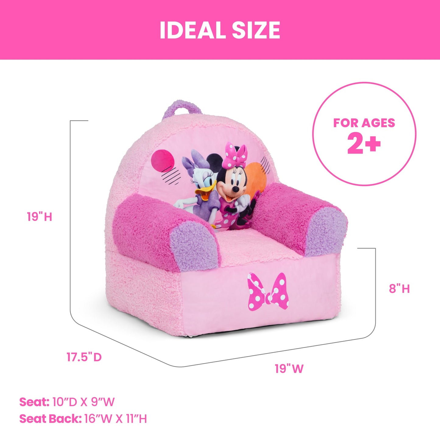 Delta Children Cozee Buddy Chair, Minnie Mouse