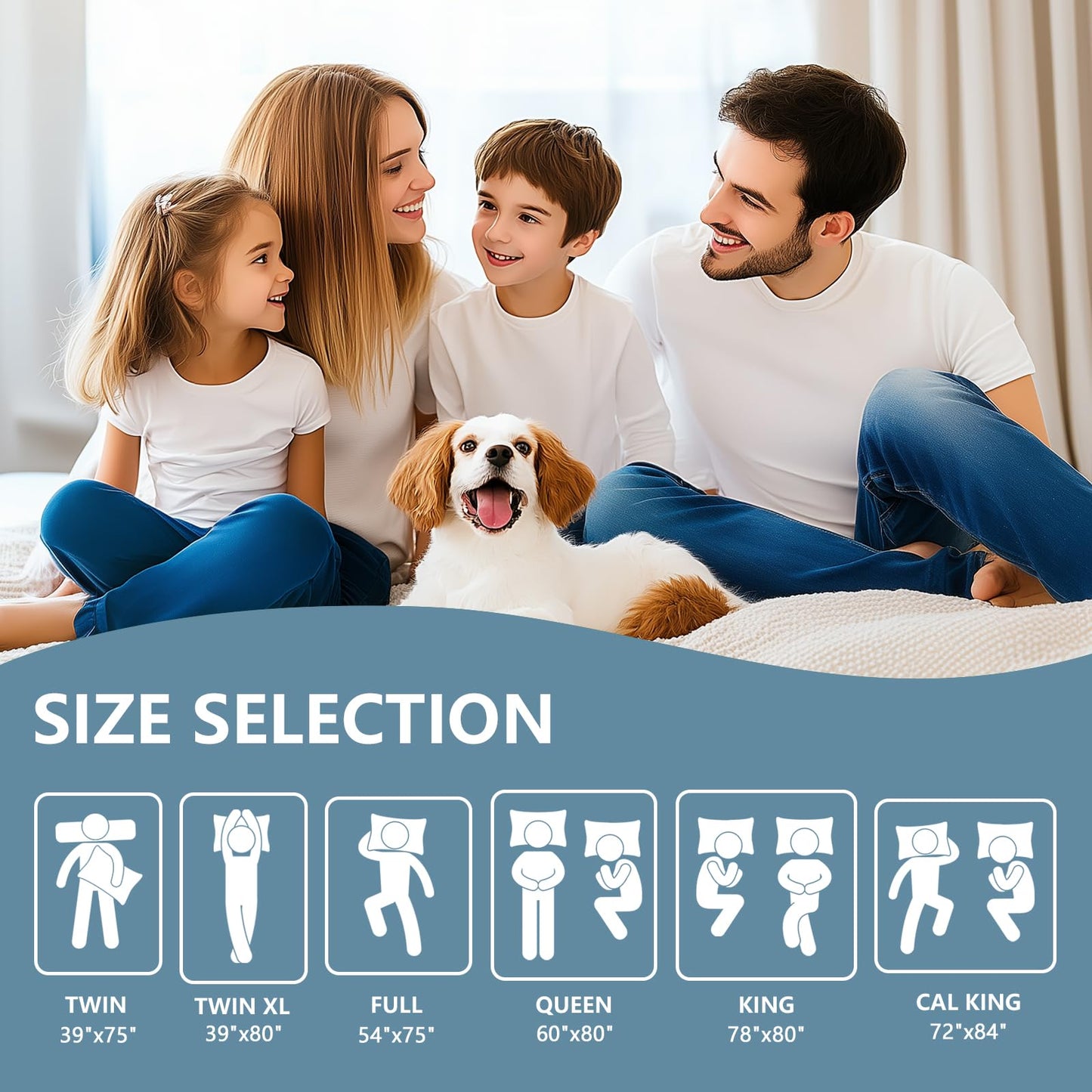 Premium Waterproof Mattress Protector Queen Size, Breathable Bed Cover 3D Air Fabric Cooling Mattress Pad Cover Smooth Soft Noiseless Washable, 8''-21'' Deep Pocket (Gray)