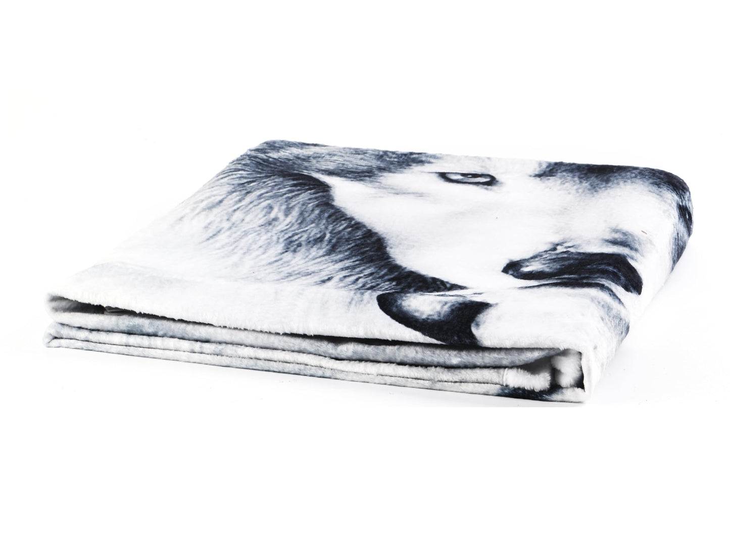 Gray Wolf Comfort Warmth Soft Cozy Air Conditioning Machine Wash Black and White Rose Skull Sherpa Fleece Blanket (Throw 60"x80") (Gray Wolf, L)