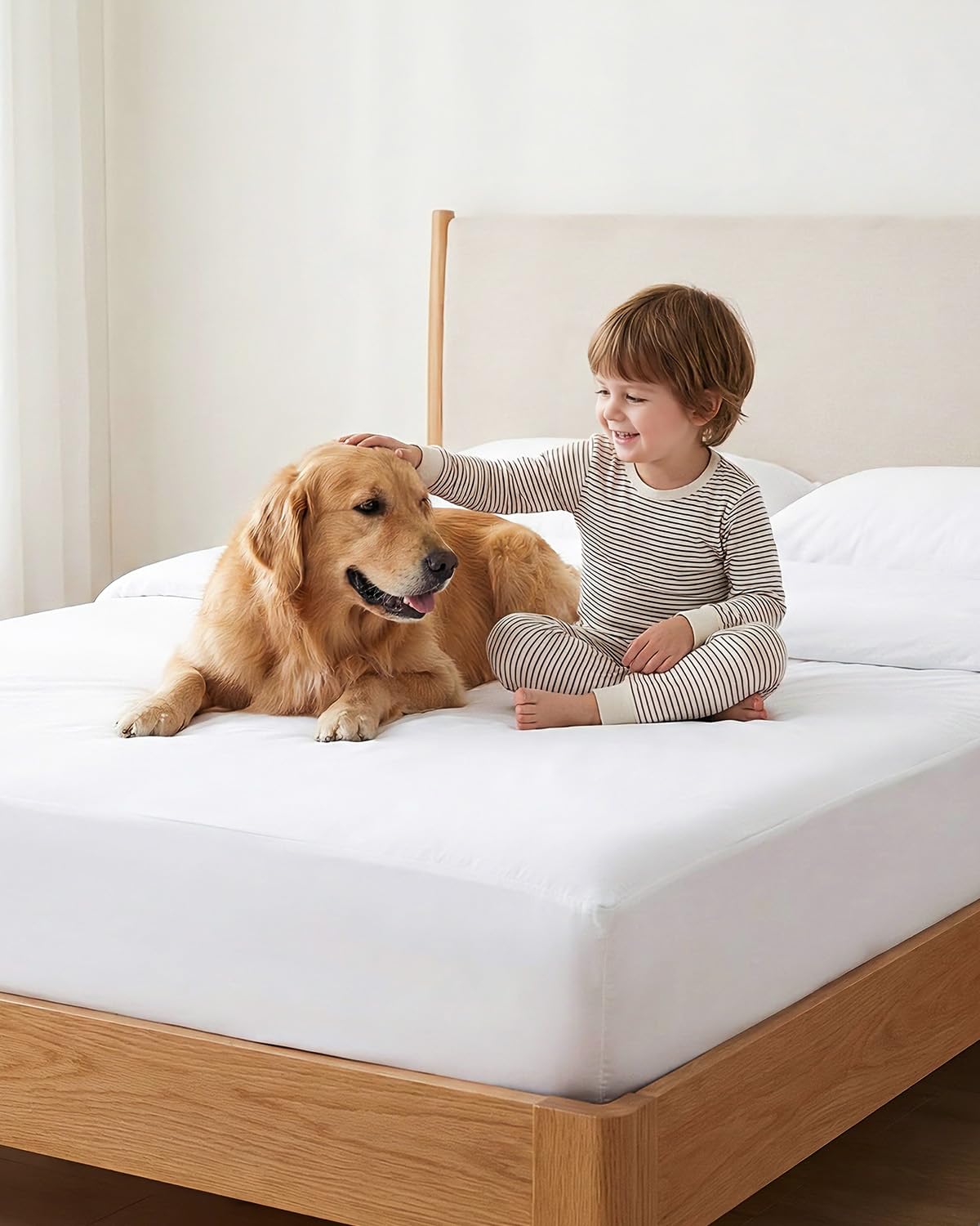 39"x80" Twin XL Mattress Protector 9" Depth【Dorms Hotel Exclusive】 Box Spring Mattress Cover Waterproof Soft Noiseless Breathable Mattress Encasement