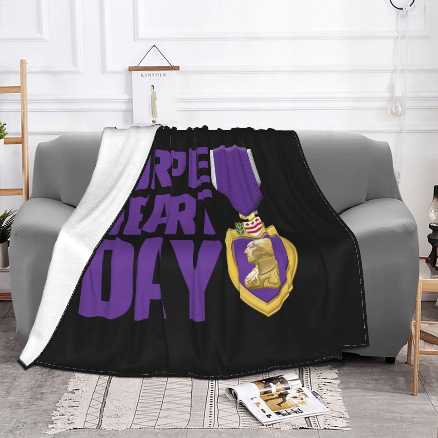 7 August National Military Day Premium Fleece Blanket, Ultra-Soft Plush Throw Blanket, Warm Cozy Fleece Blanket for Bed, Couch & Travel 60"x50"
