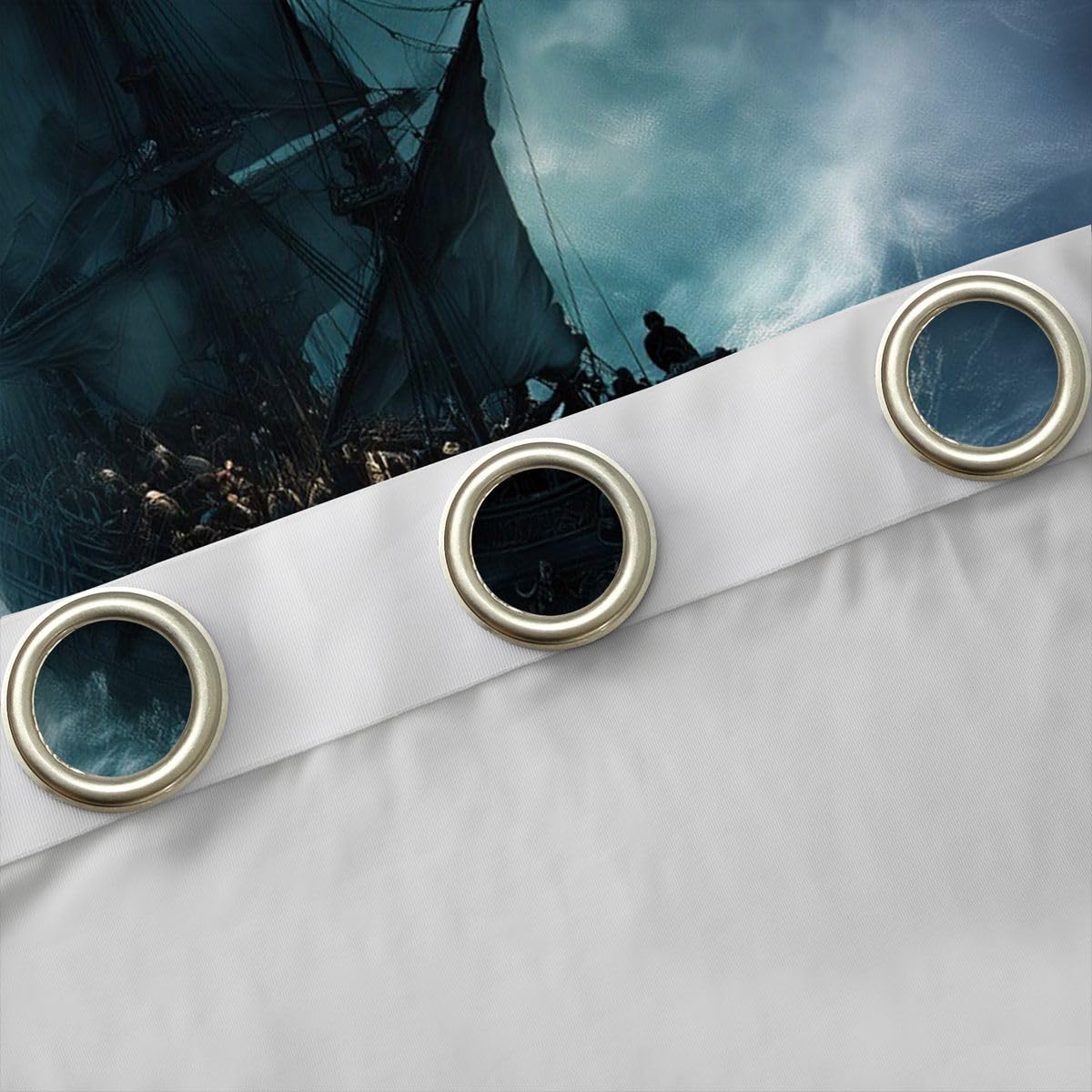 Erosebridal Nautical Blackout Curtains Retro Sailboat Sailing Window Curtains 42" Wx63 L Teen Kids Men Fantasy Ocean Advanture Window Treatments Drapes Bedroom Mystical Coastal Travel 2 Panels Decor