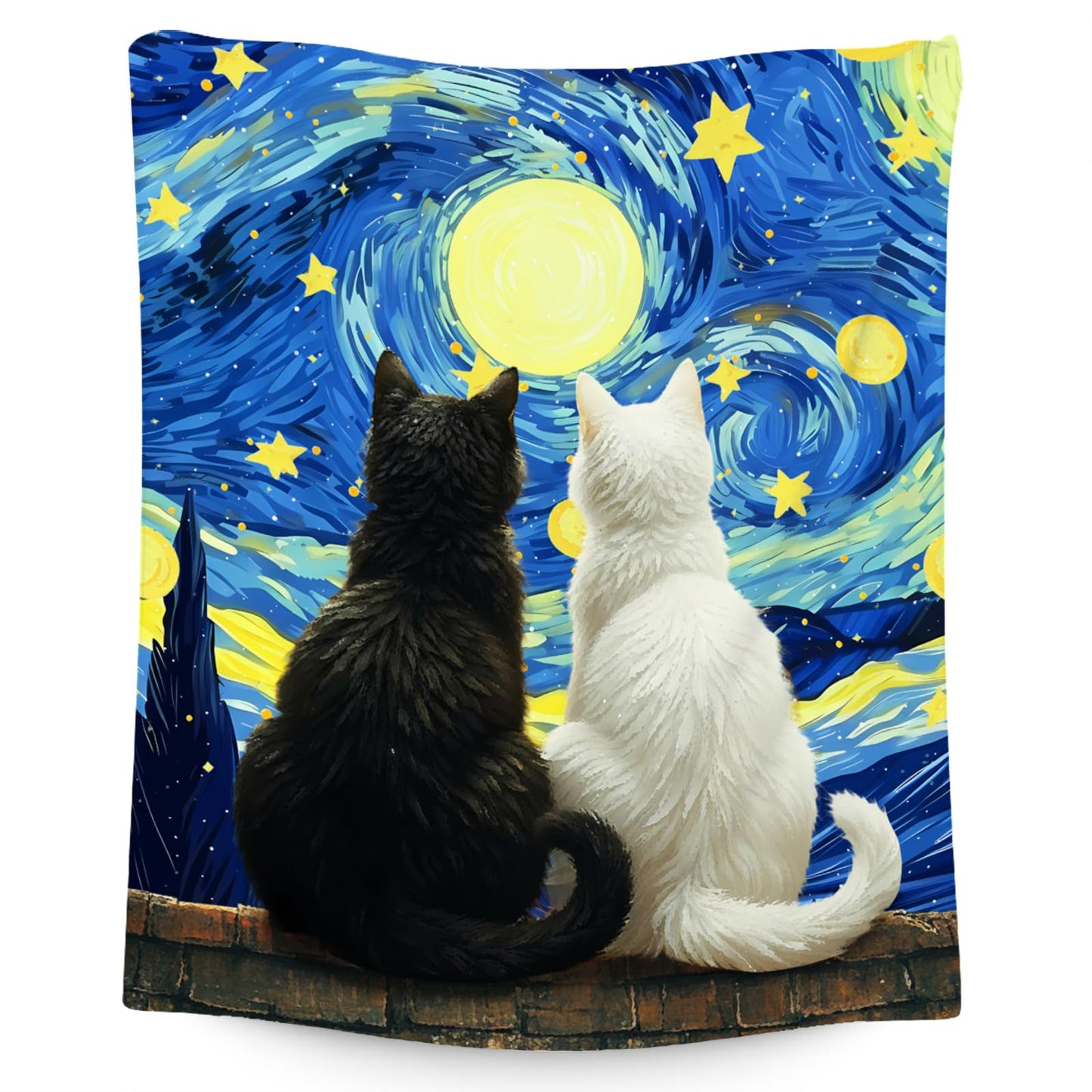 Cat Blanket for Toddler - Kids Throw with Cat - Lightweight Flannel Soft Throws Gifts for Room Decor/Sofa - 30"x40"