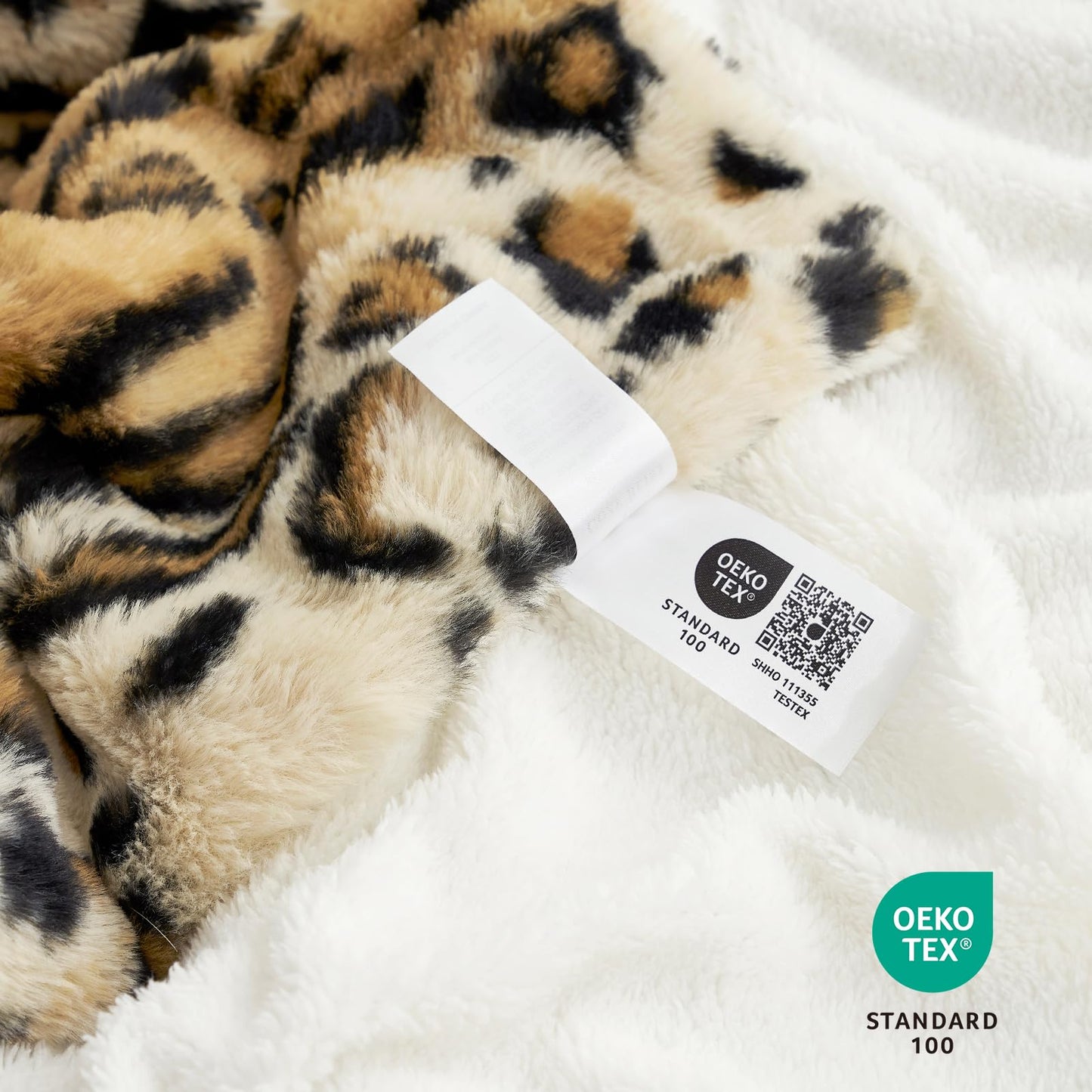 Cozy Bliss Luxury Faux Fur Throw Blanket Leopard Print, Non Shedding Double Sided Sherpa Blankets Super Soft Fluffy Thick Warm Throws Home Decor for Couch Bed Sofa Women,50"*60"Inches Brown Leopard