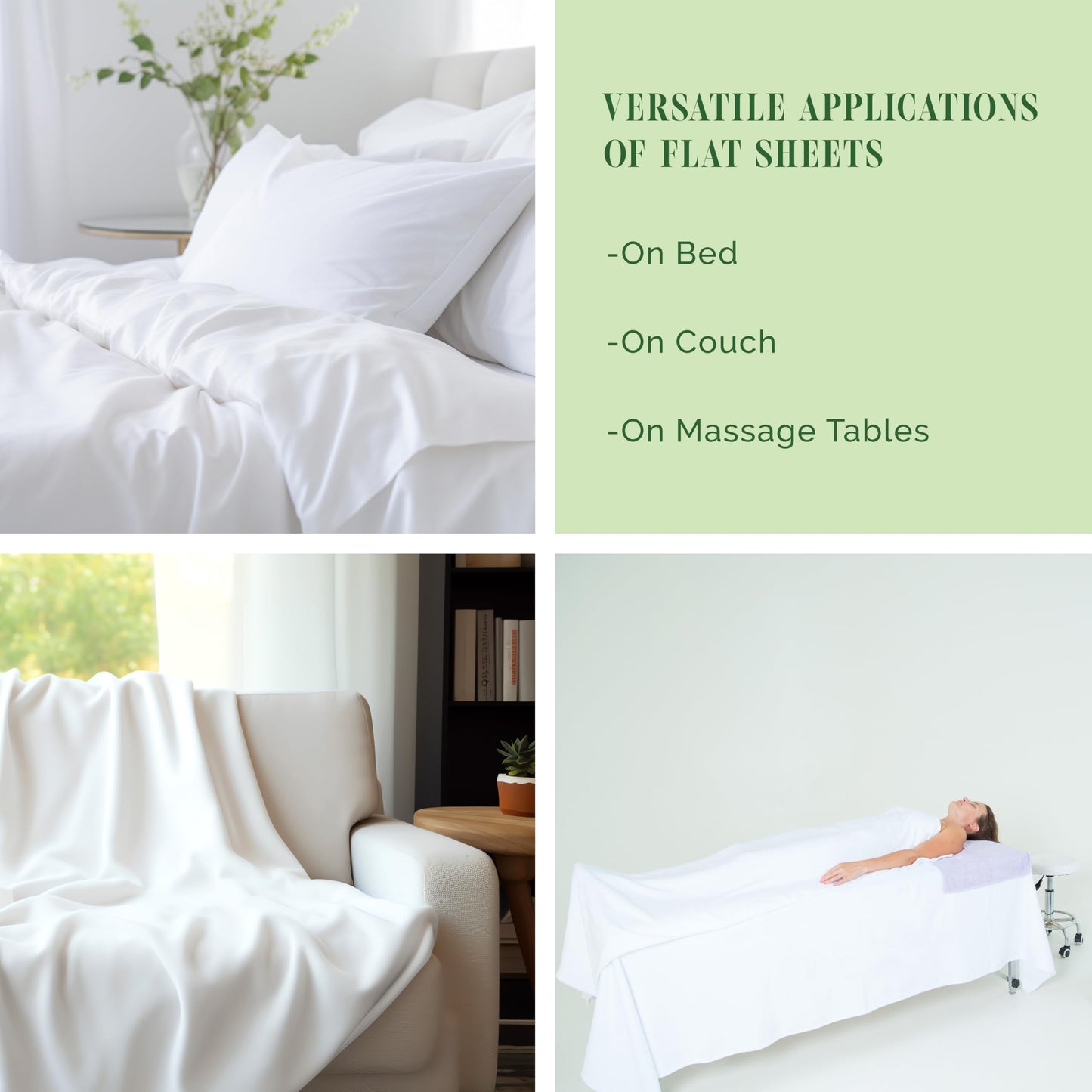 Luxury Flat Sheet on Amazon Elegant Comfort Wrinkle-Free 1500 Premier Hotel Quality 1-Piece Flat Sheet, King Size, White