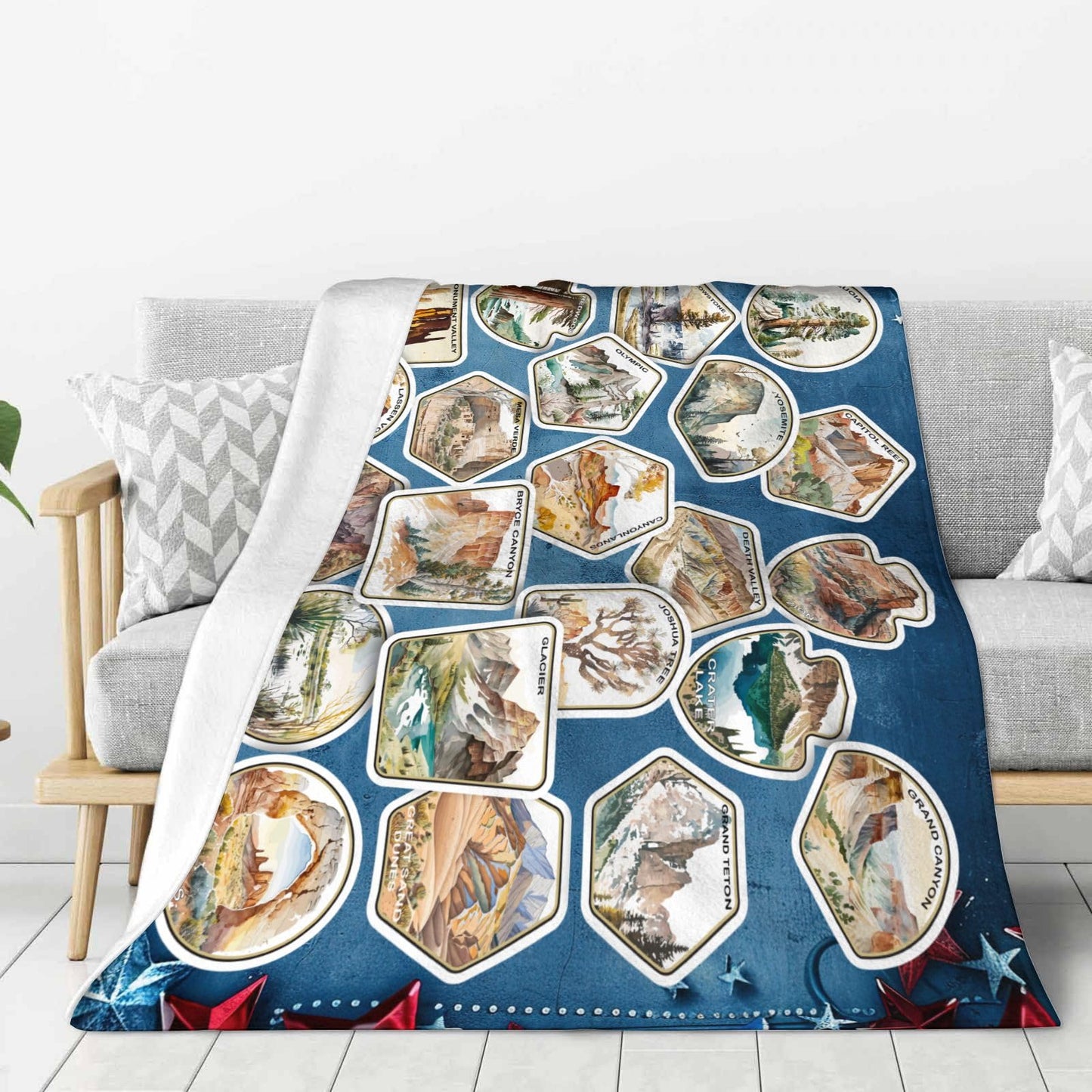 America National Park Throw Blanket for Women