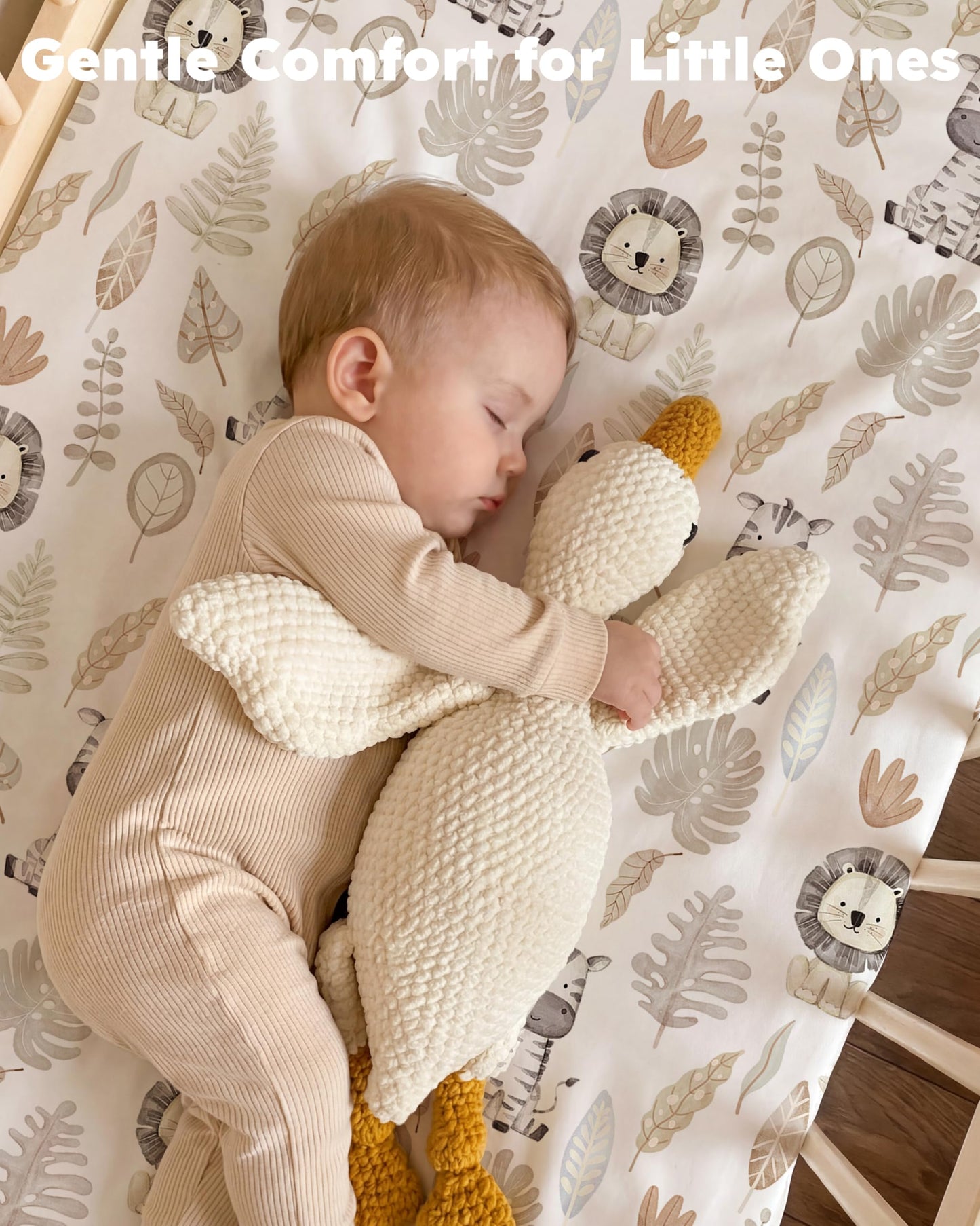 Nyessmee Pack and Play Sheets for Boys Girls, 38" x 26" Mini Crib Sheets Fitted for Pack n Play Mattress, Soft Breathable Playard Sheets, 2-Pack Brown Lion