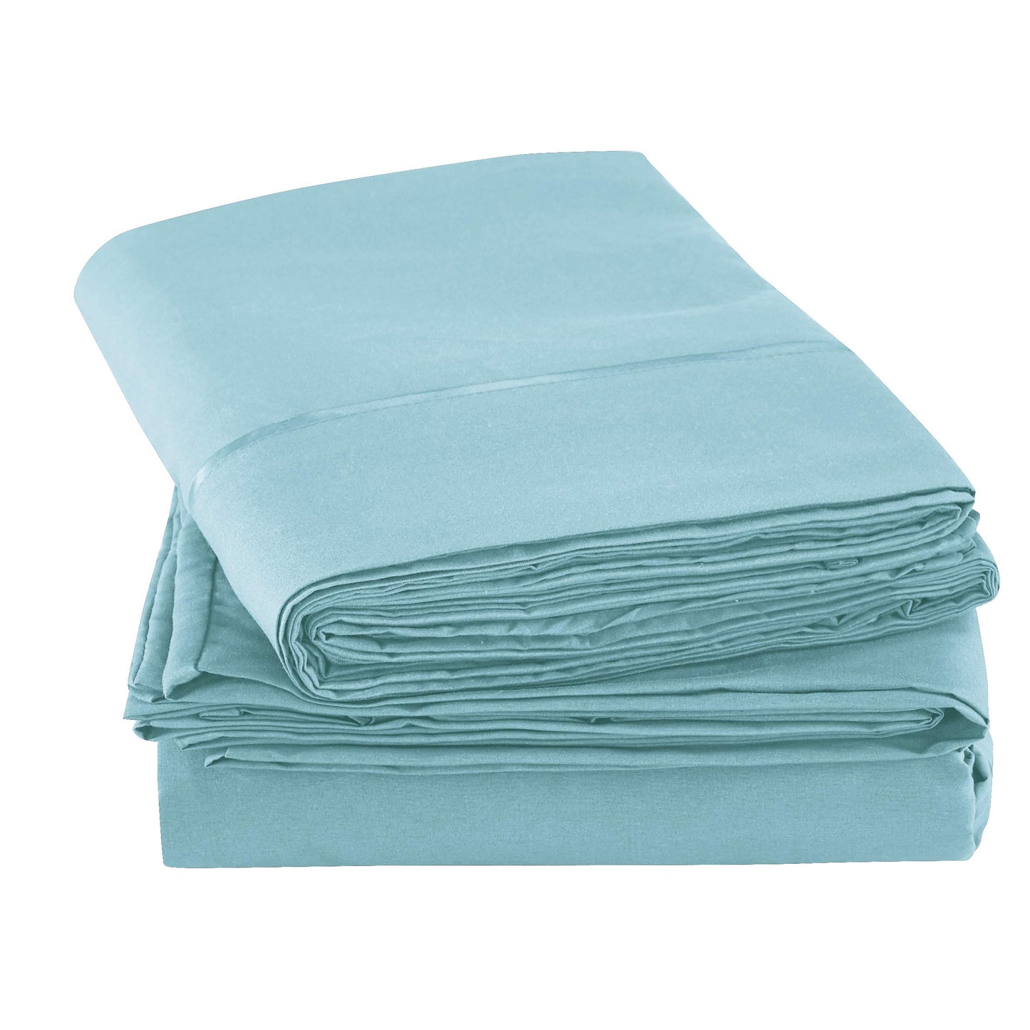 Mueller UltraTemp 6 PC Queen Sheet Set - Ultra-Soft Luxury Series, Cooling & Breathable Hotel Luxury Bed Sheets, Deep Pocket Wrinkle-Free Oeko-TEX, Aqua