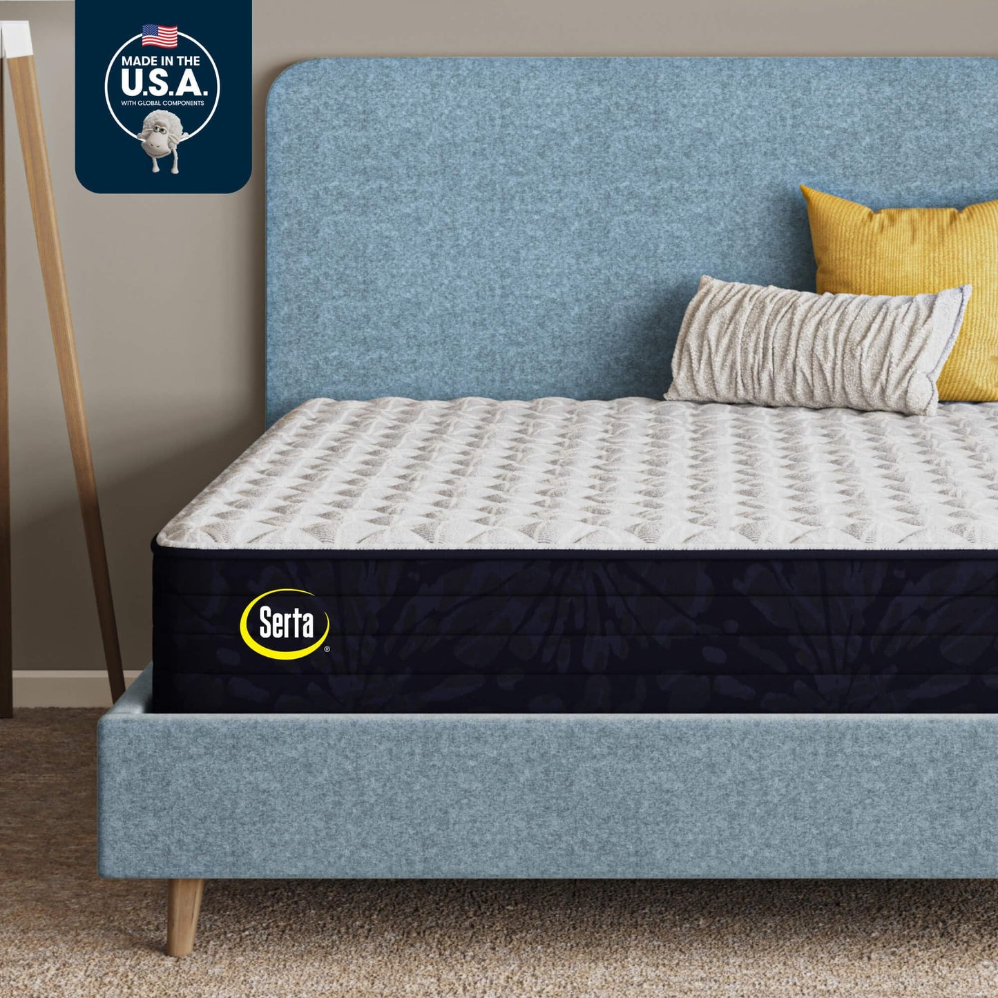 Serta Classic Clarks Hill 2.0, Firm 12.5" Twin Mattress, Zoned Support, Cooling, Breathable and Pressure Relieving - 100 Night Trial, CertiPUR-US Certified