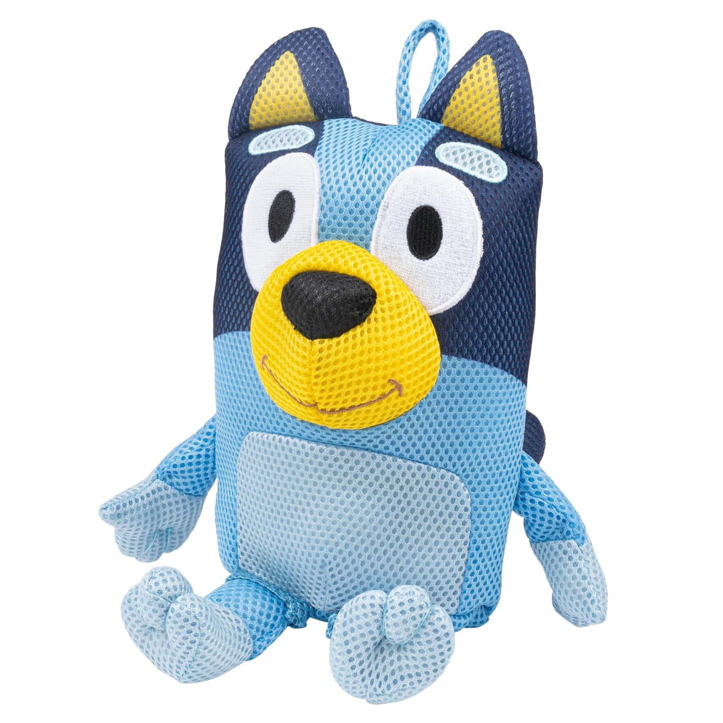 Jay Franco Bluey & Friends Bath Towel & Bath Buddy Set - Kids Bathtub Accessories - Includes 25 x 50 Inch Microfiber Towel & 13 Inch Bluey Water Play Buddy