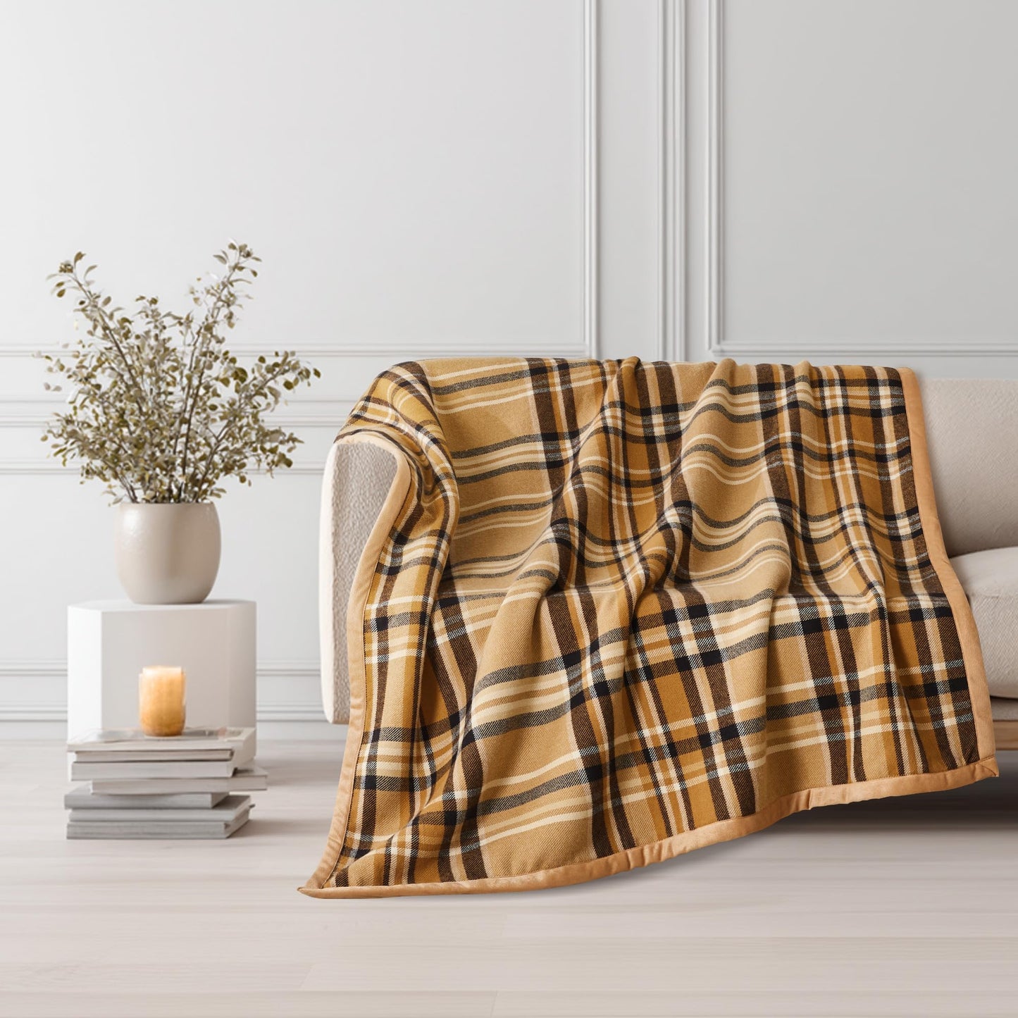 ALPHA HOME Soft Throw Blankets for Couch Bed, Warm Gifts for Women Men Pet Christmas