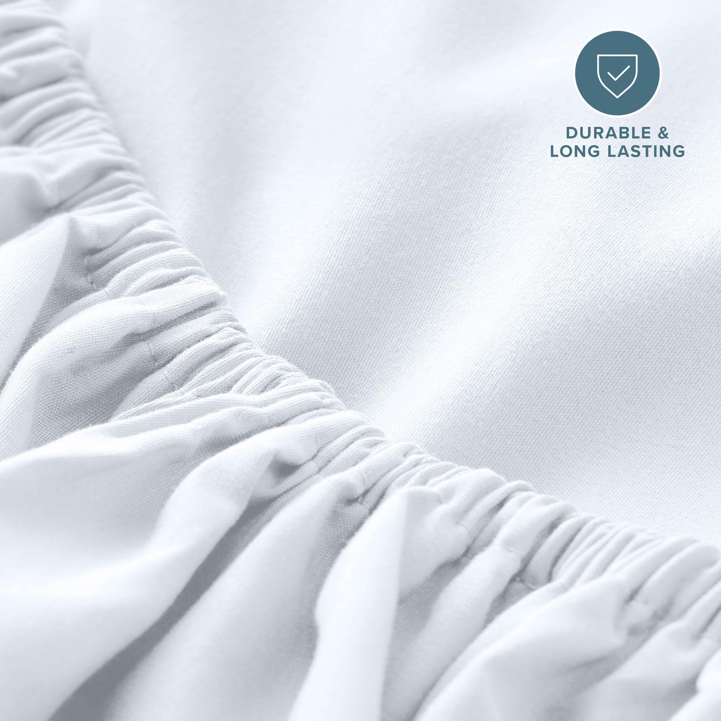 Bare Home Fitted Bottom Sheet Queen Size - Premium 1800 Ultra-Soft - Hotel Luxury - Deep Pocket - Durable and Long Lasting - Fitted Sheet (Queen, White)