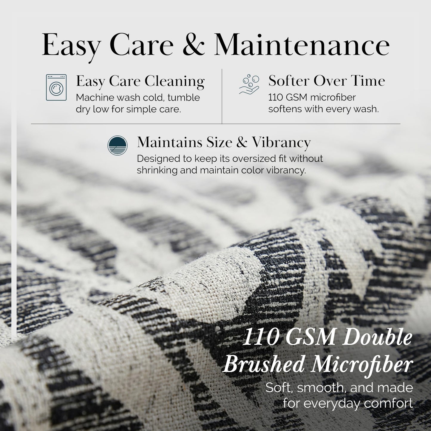 Southshore Fine Living, Inc. Oversized Cal King Duvet Cover Set - Grey California Duvet Cover with Zipper Closure - Pet Hair Resistant Bedding with 2 Pillow Shams, Machine Washable - Khari Slate