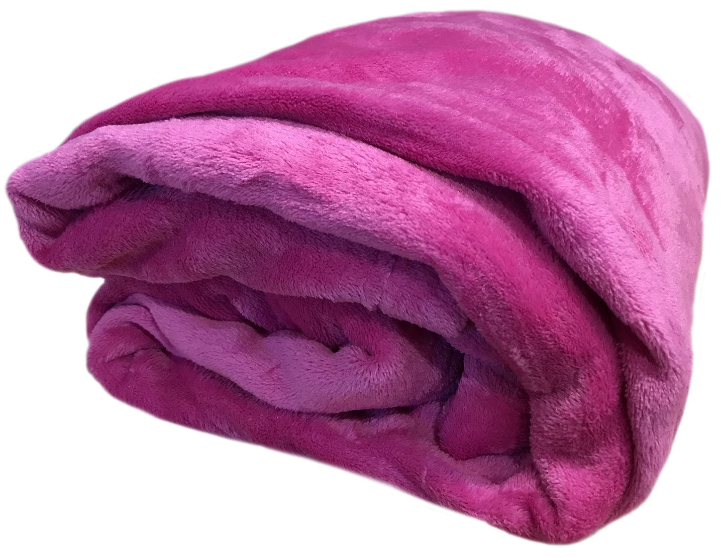 Home Must Haves Solid Hot Pink Super Soft Warm Cozy Plush Premium Bed Throw Blanket, Twin Size (75" x 80")