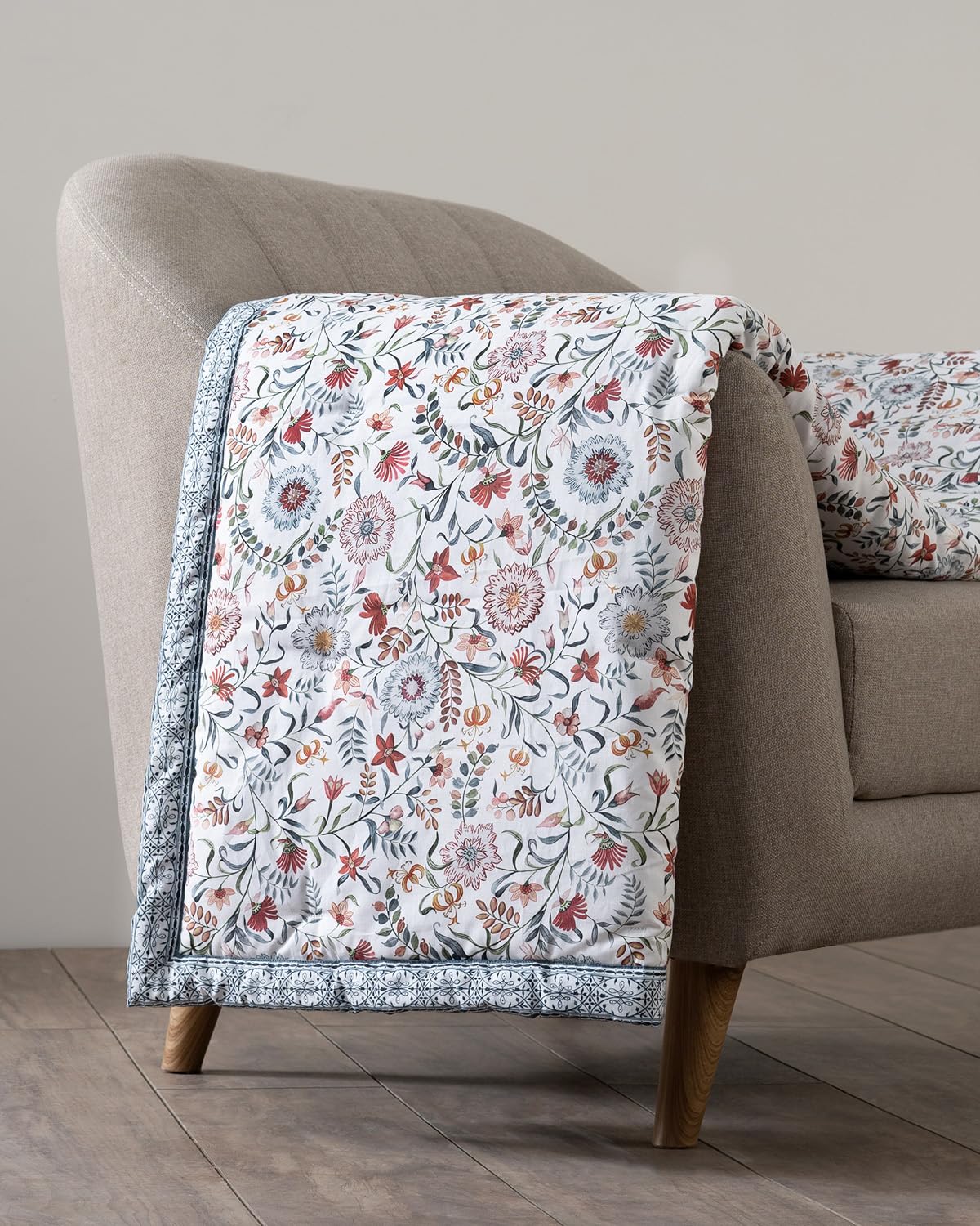 Maison d' Hermine Throw Blanket for Couch Lightweight Soft Warm Breathable Cotton Throw Blankets for Bed Girls Boys Women Men Gifts Sofa Travel Living Room Spring Summer (Nellore, 60" X 80")