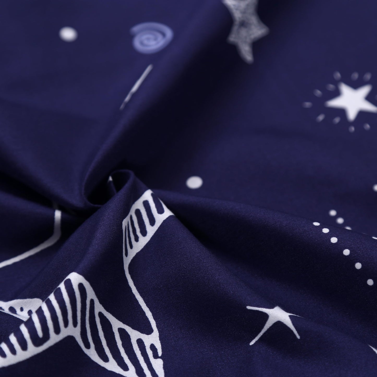 MAG 3pcs Purple Star Full Bed Sheet,Galaxy Space Microfiber Fitted Sheets with1 Fitted and 2 Pillowcases,14 Inches Deep (Purple and White,Full)