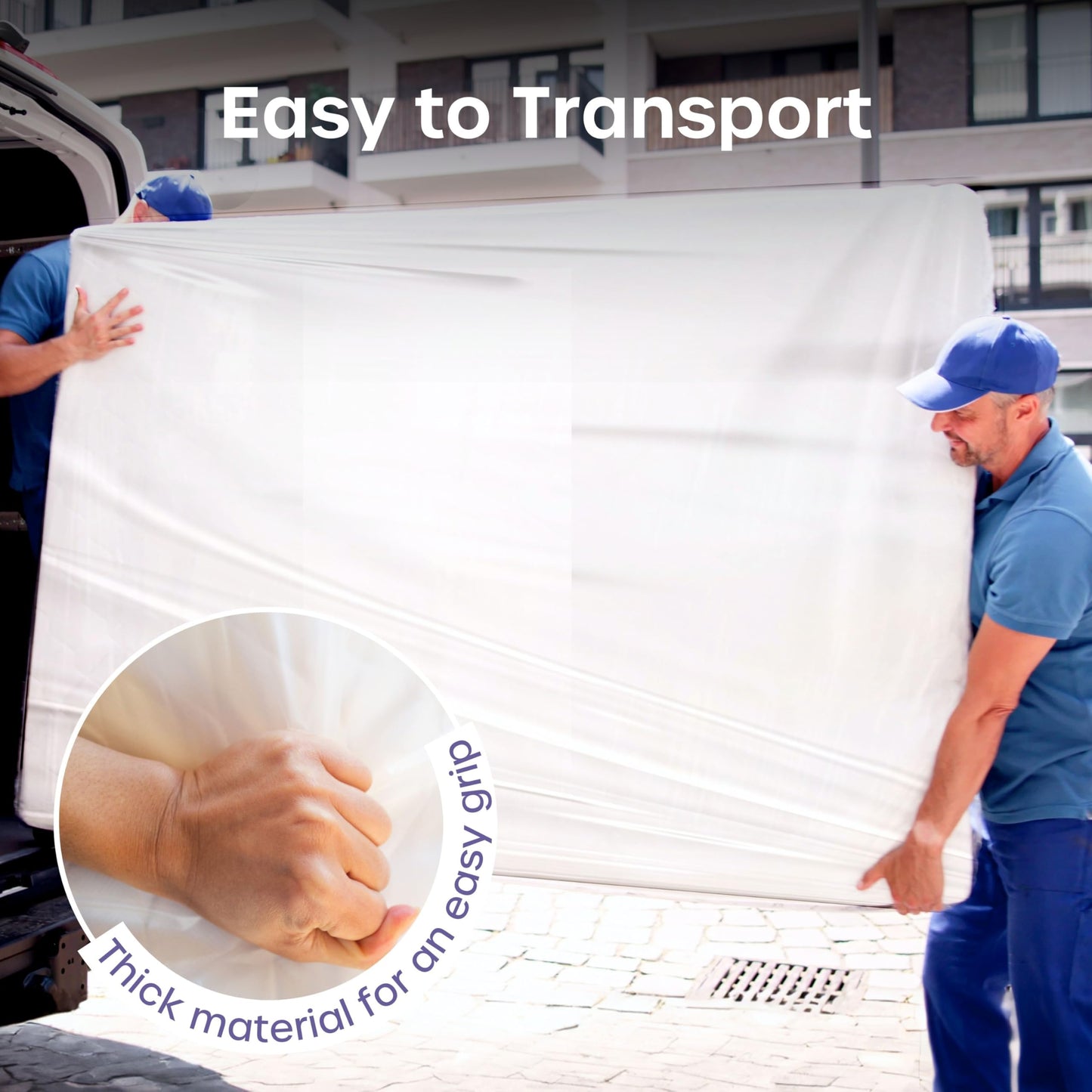 Queen Size Mattress Bags for Moving and Storage - Heavy Duty, Reusable and Waterproof Queen Mattress Bag- Protect Beds from Stains, Dust, and Pest Damage